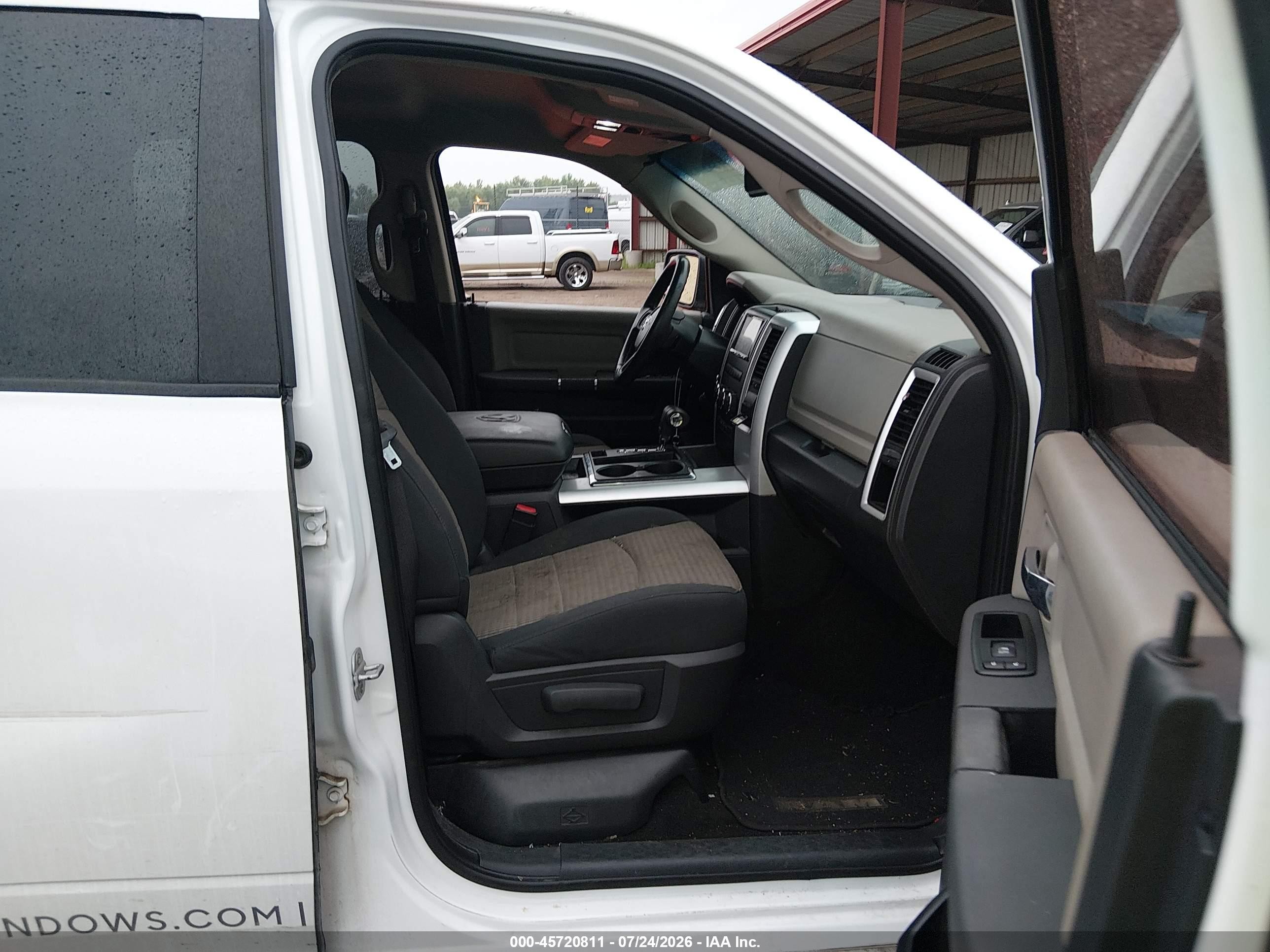 2012 Ram 1500 Big Horn White vin: 1C6RD7LT3CS276683