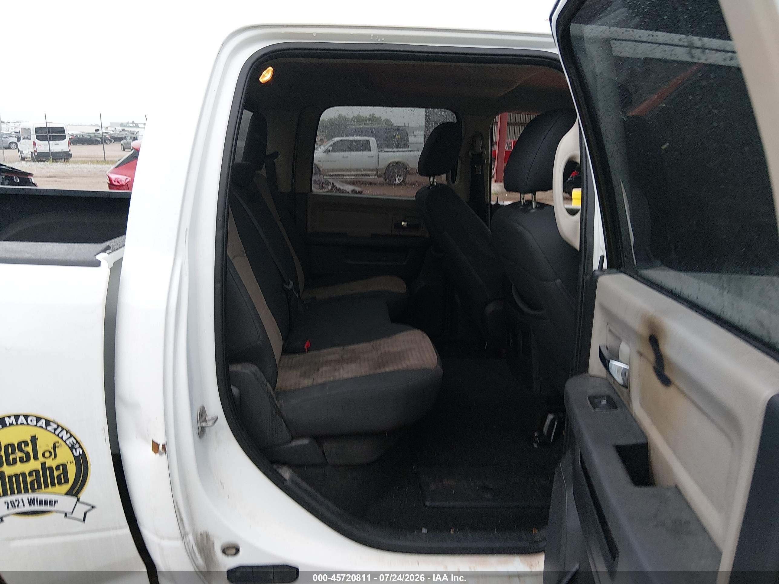 2012 Ram 1500 Big Horn White vin: 1C6RD7LT3CS276683