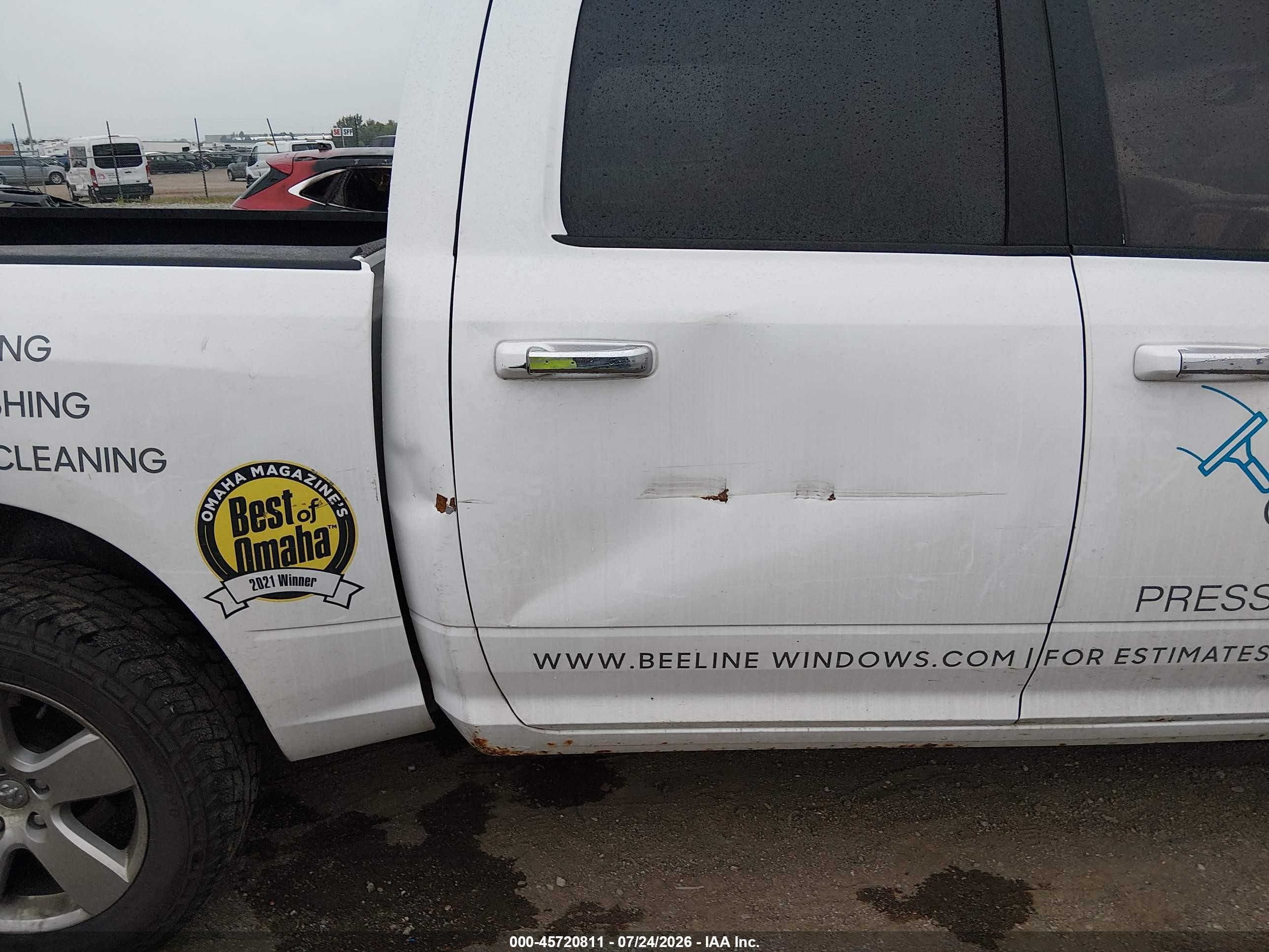 2012 Ram 1500 Big Horn White vin: 1C6RD7LT3CS276683