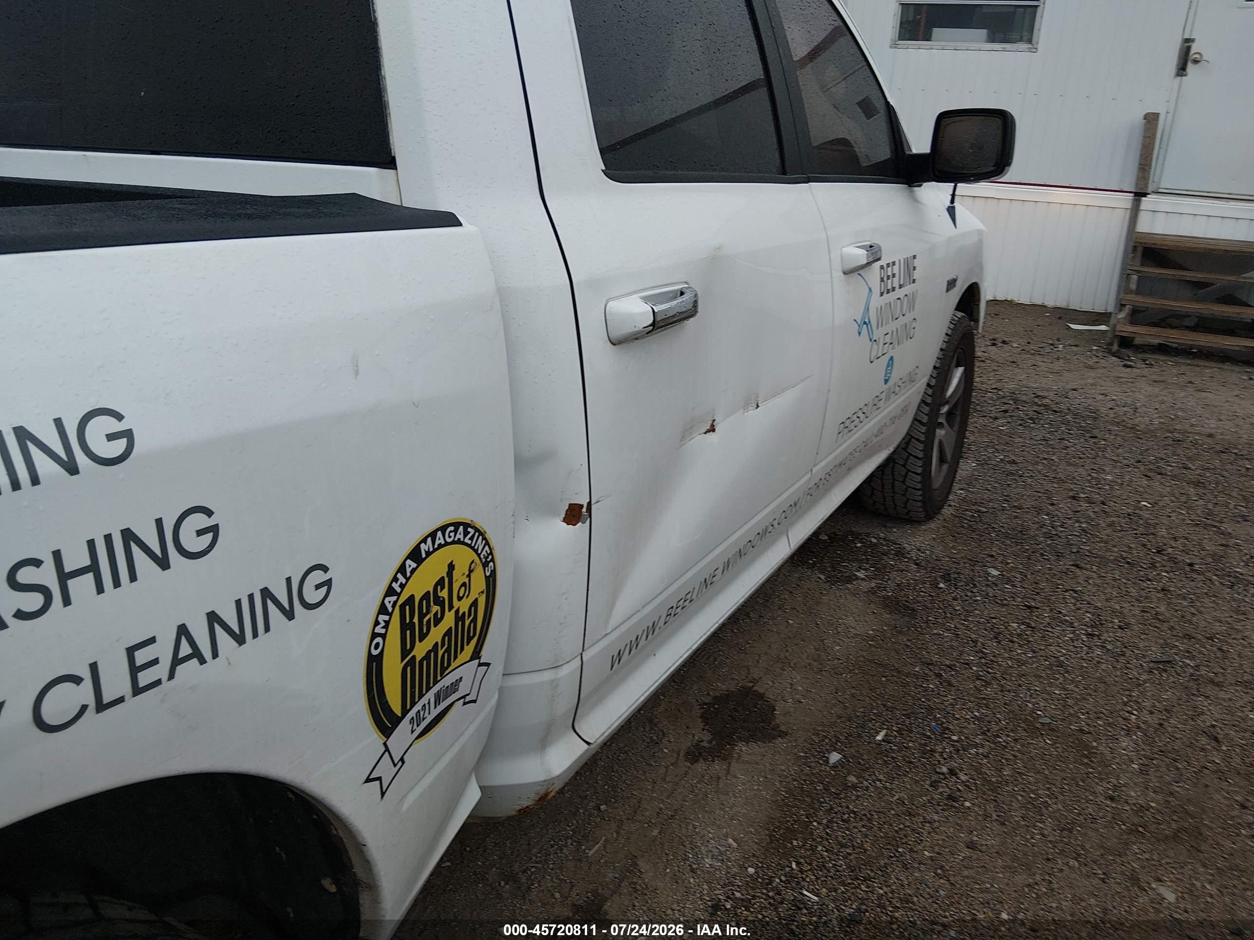 2012 Ram 1500 Big Horn White vin: 1C6RD7LT3CS276683