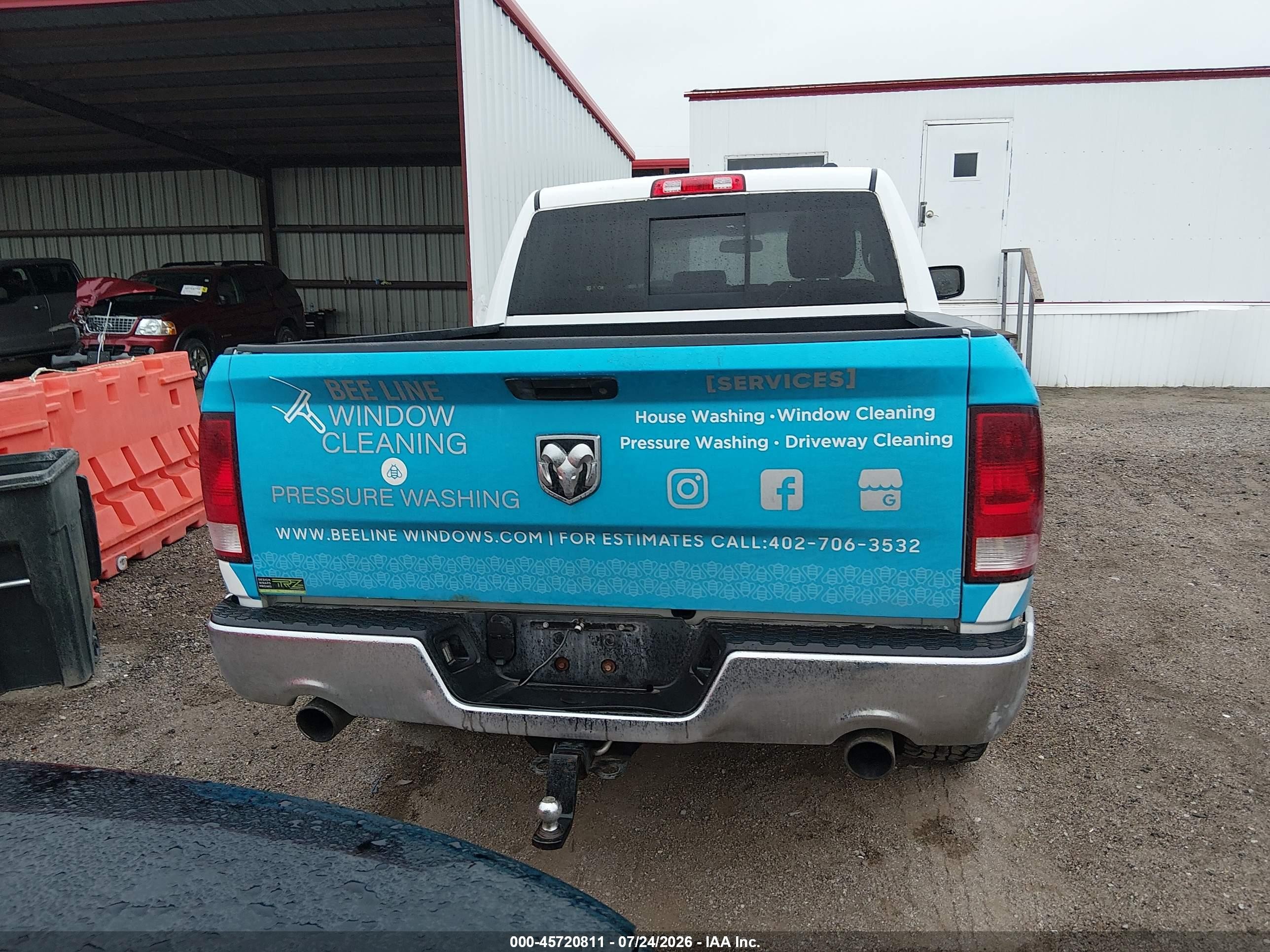 2012 Ram 1500 Big Horn White vin: 1C6RD7LT3CS276683