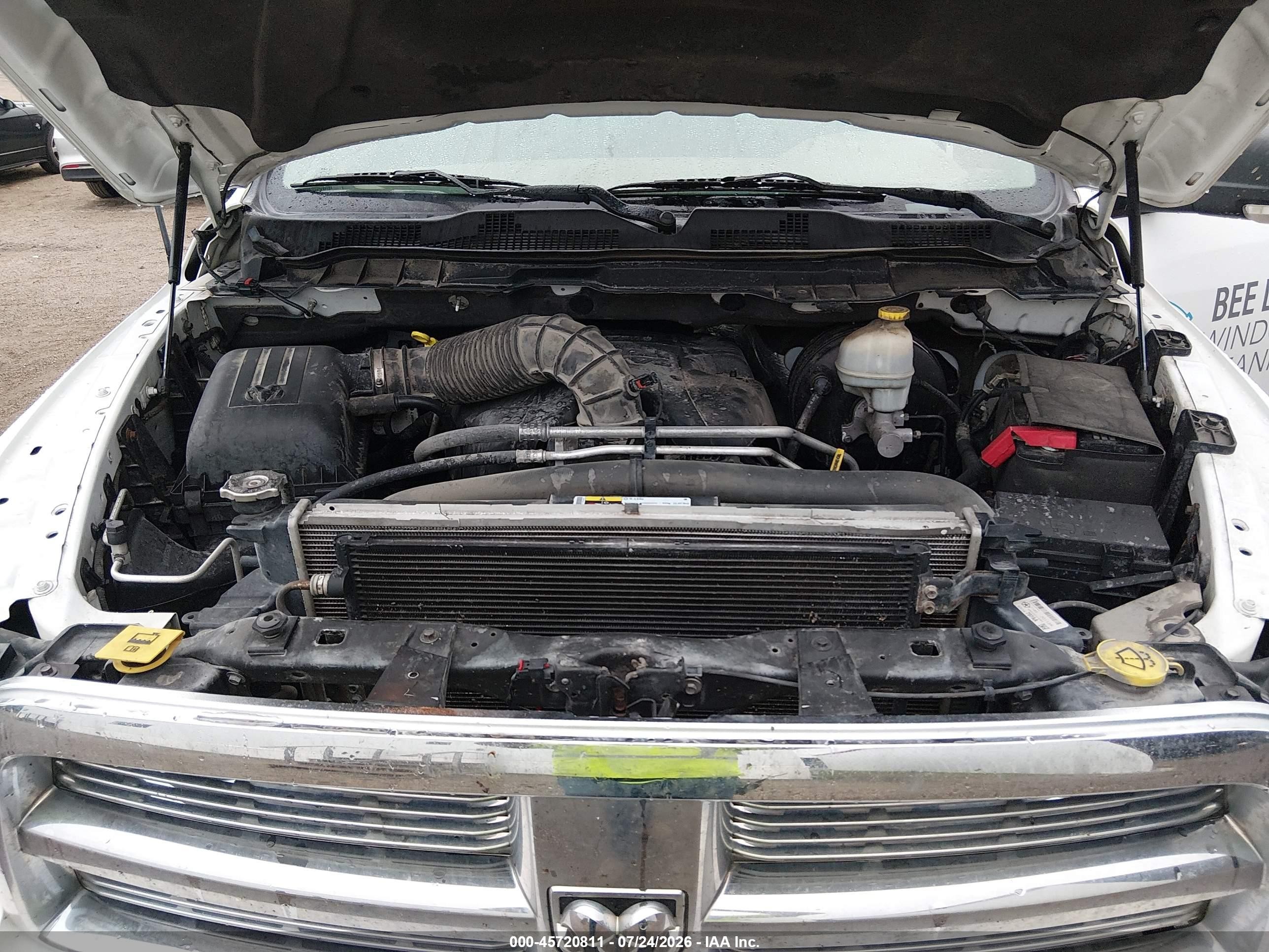 2012 Ram 1500 Big Horn White vin: 1C6RD7LT3CS276683