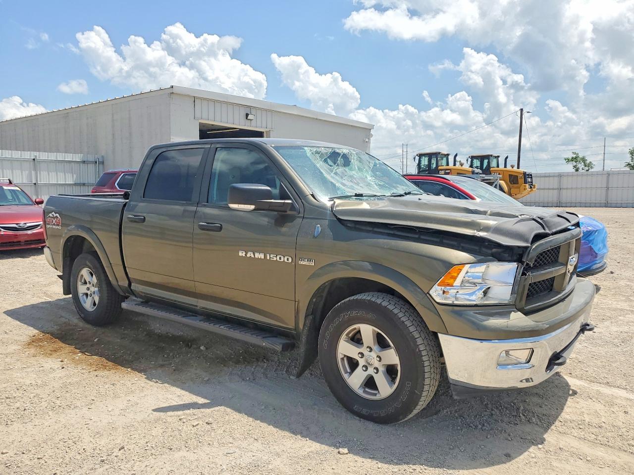 2012 Dodge Ram 1500 Slt Green vin: 1C6RD7LT3CS298926