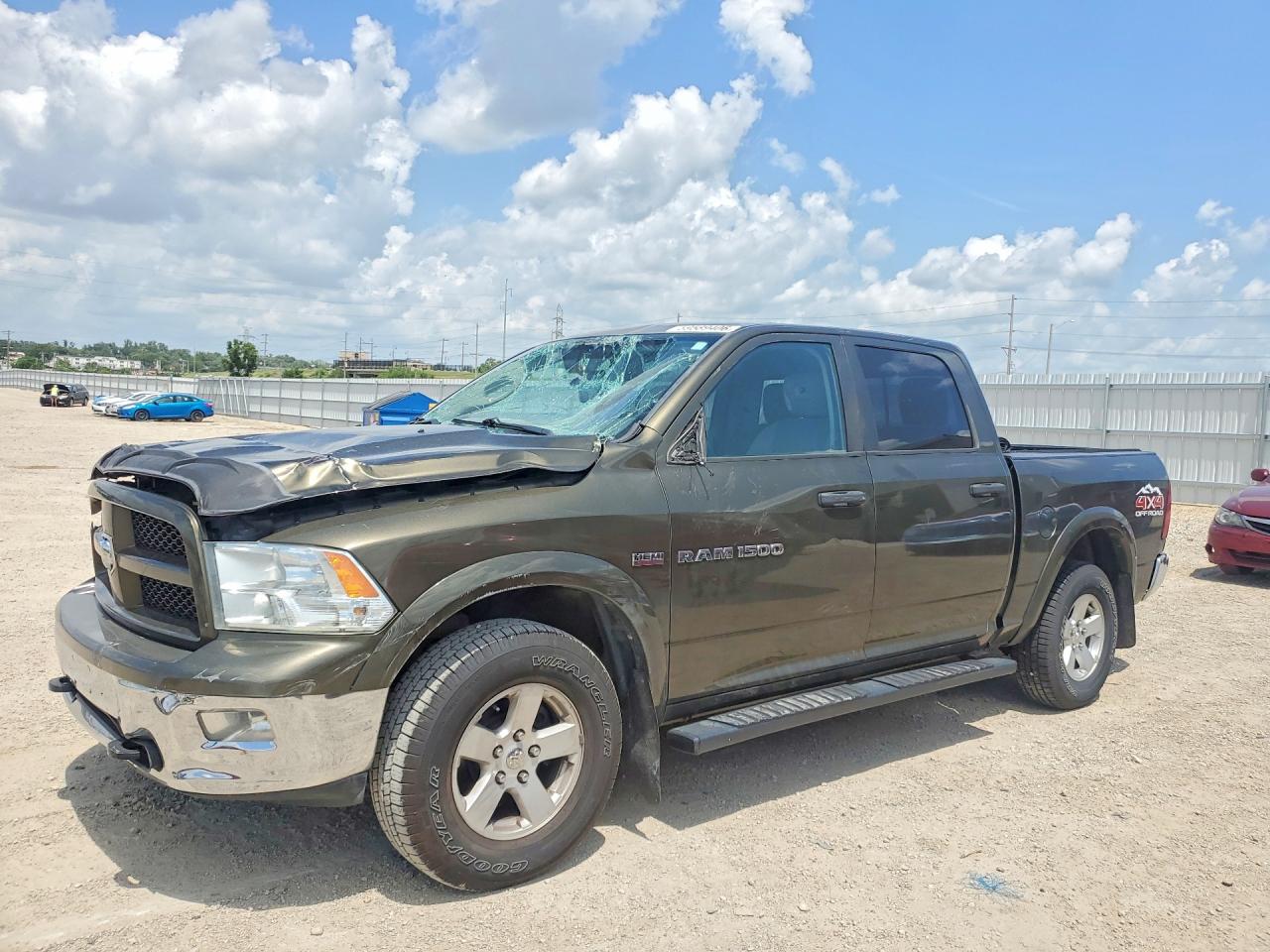 2012 Dodge Ram 1500 Slt Green vin: 1C6RD7LT3CS298926