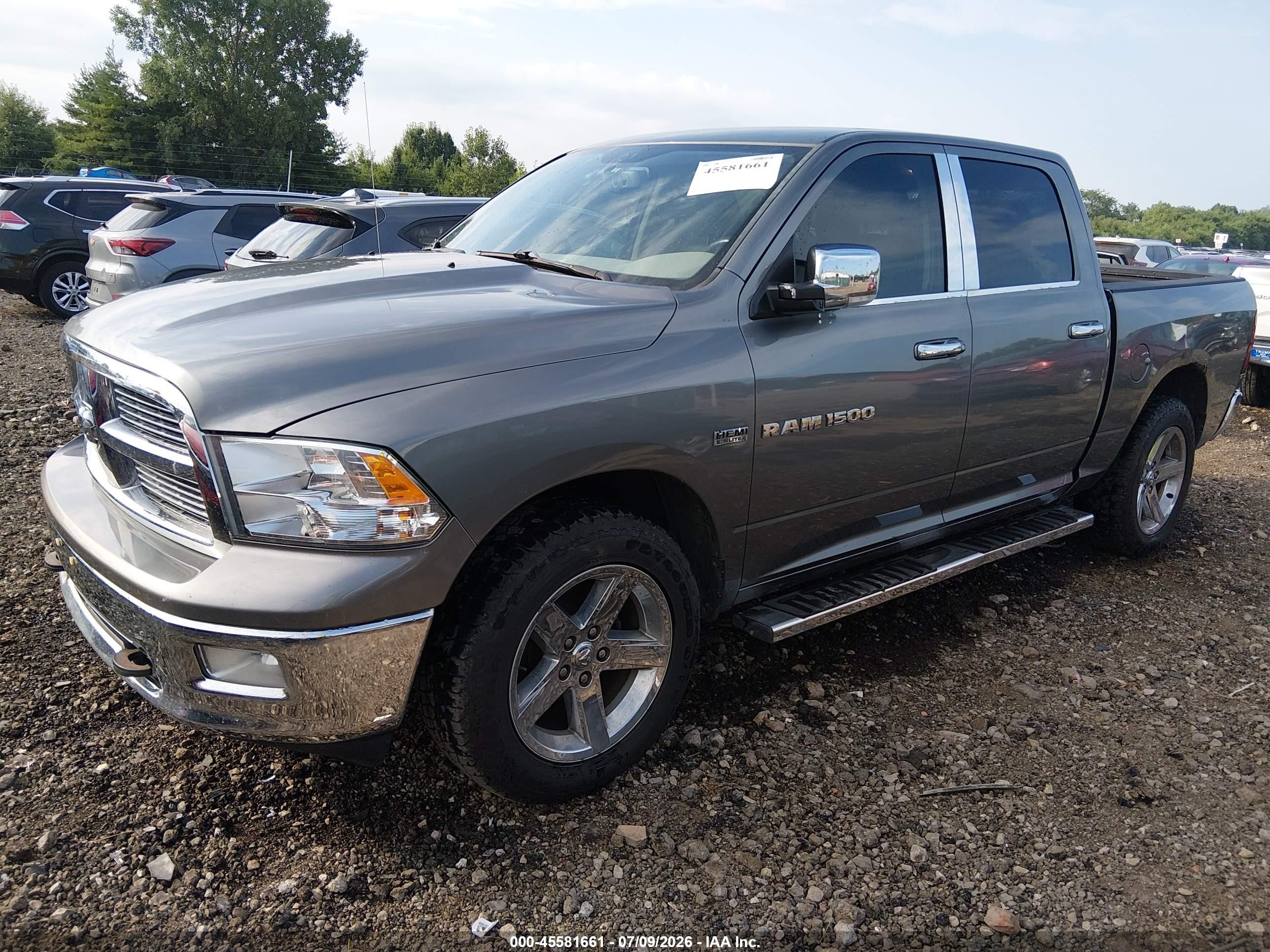 2012 Ram 1500 Big Horn Gray vin: 1C6RD7LT3CS336218