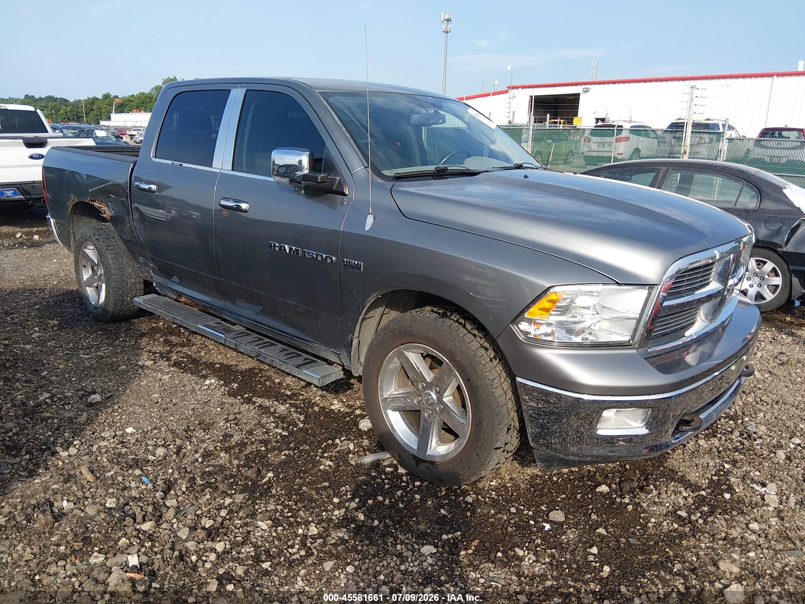 2012 Ram 1500 Big Horn Gray vin: 1C6RD7LT3CS336218