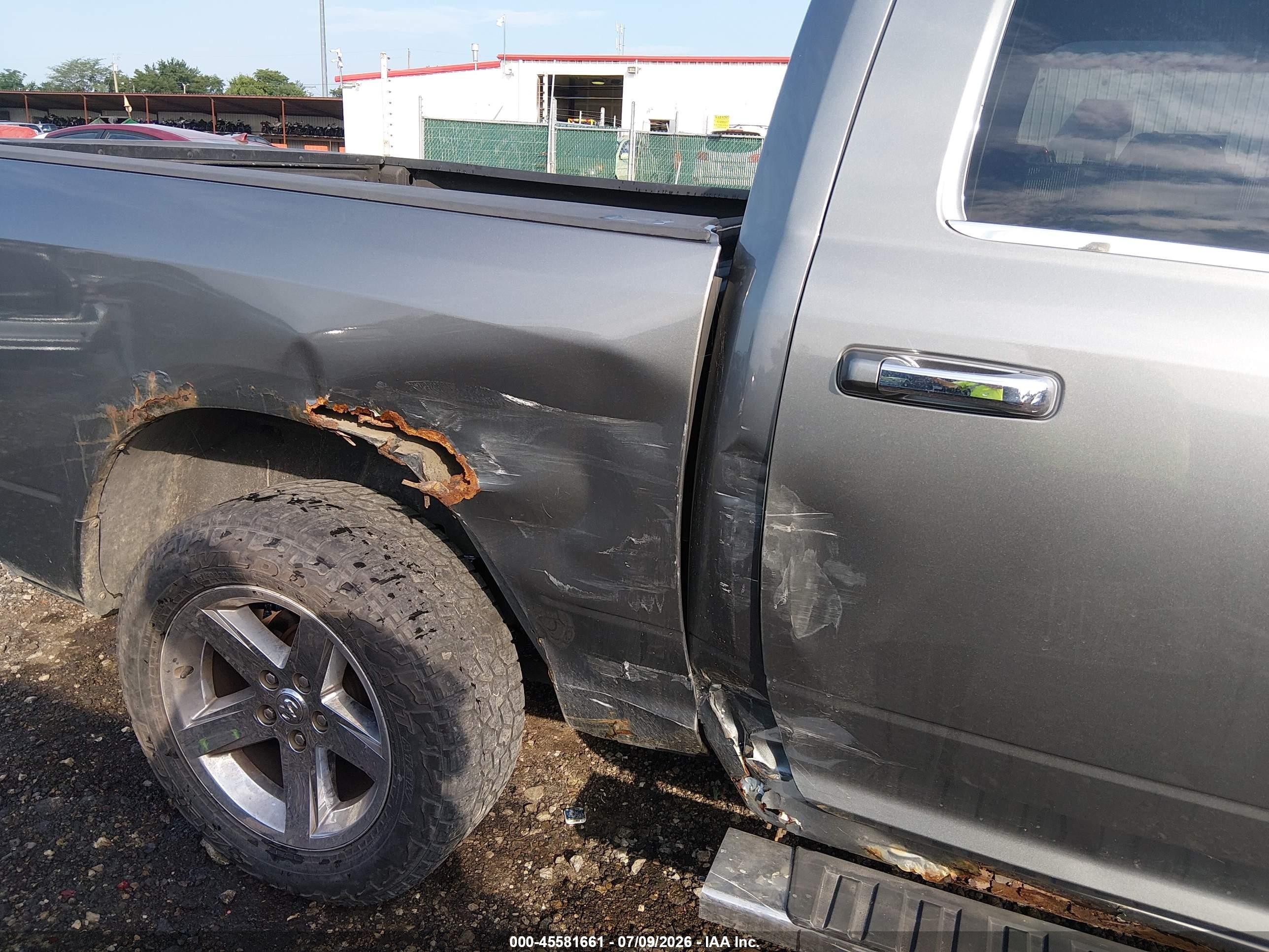 2012 Ram 1500 Big Horn Gray vin: 1C6RD7LT3CS336218