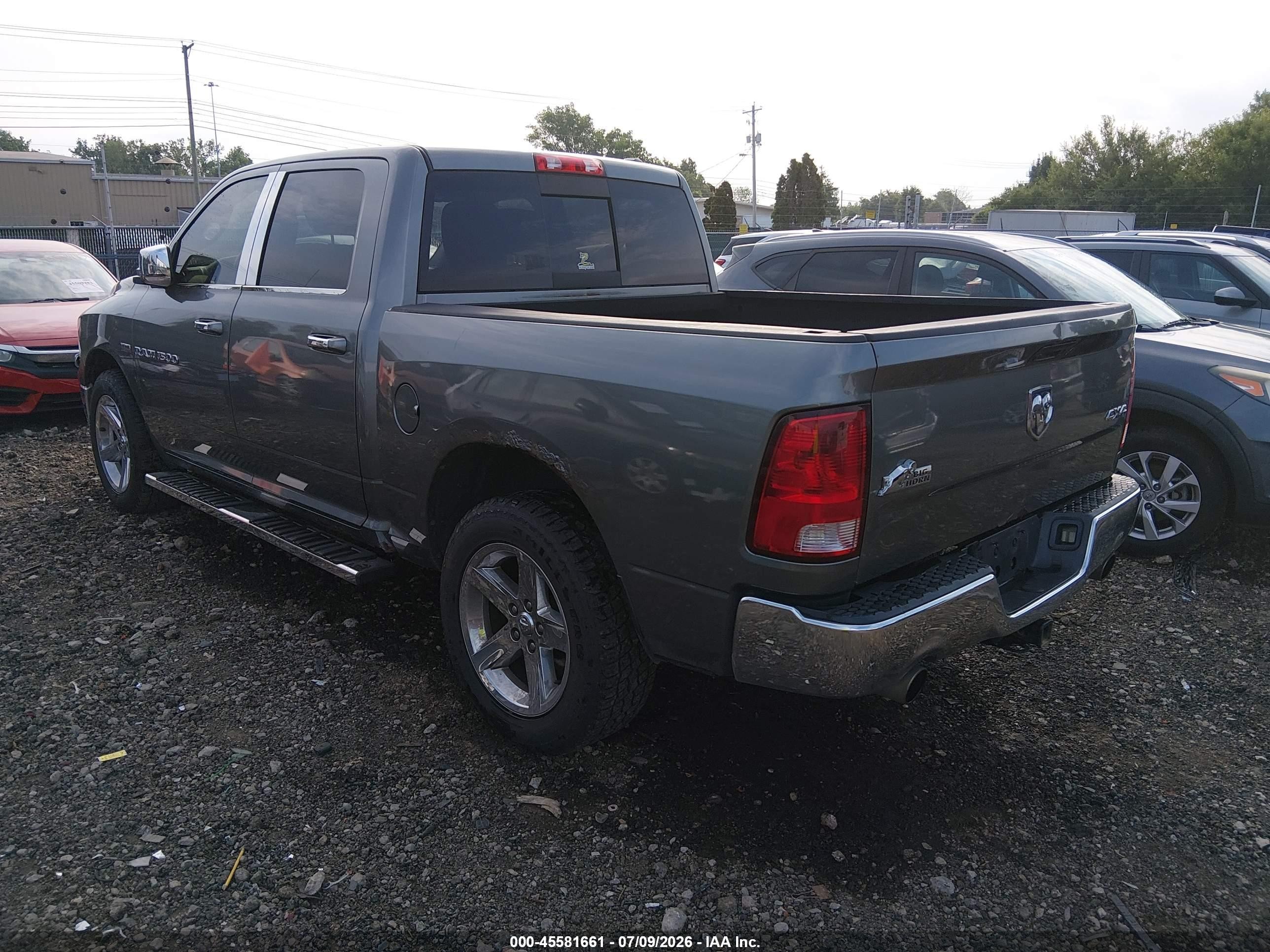 2012 Ram 1500 Big Horn Gray vin: 1C6RD7LT3CS336218