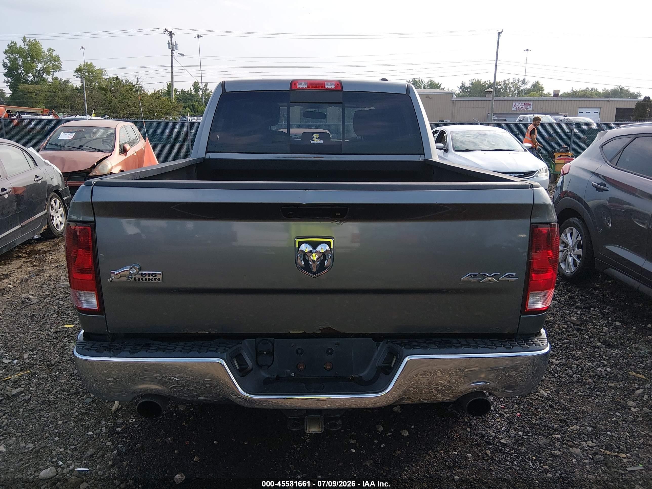 2012 Ram 1500 Big Horn Gray vin: 1C6RD7LT3CS336218