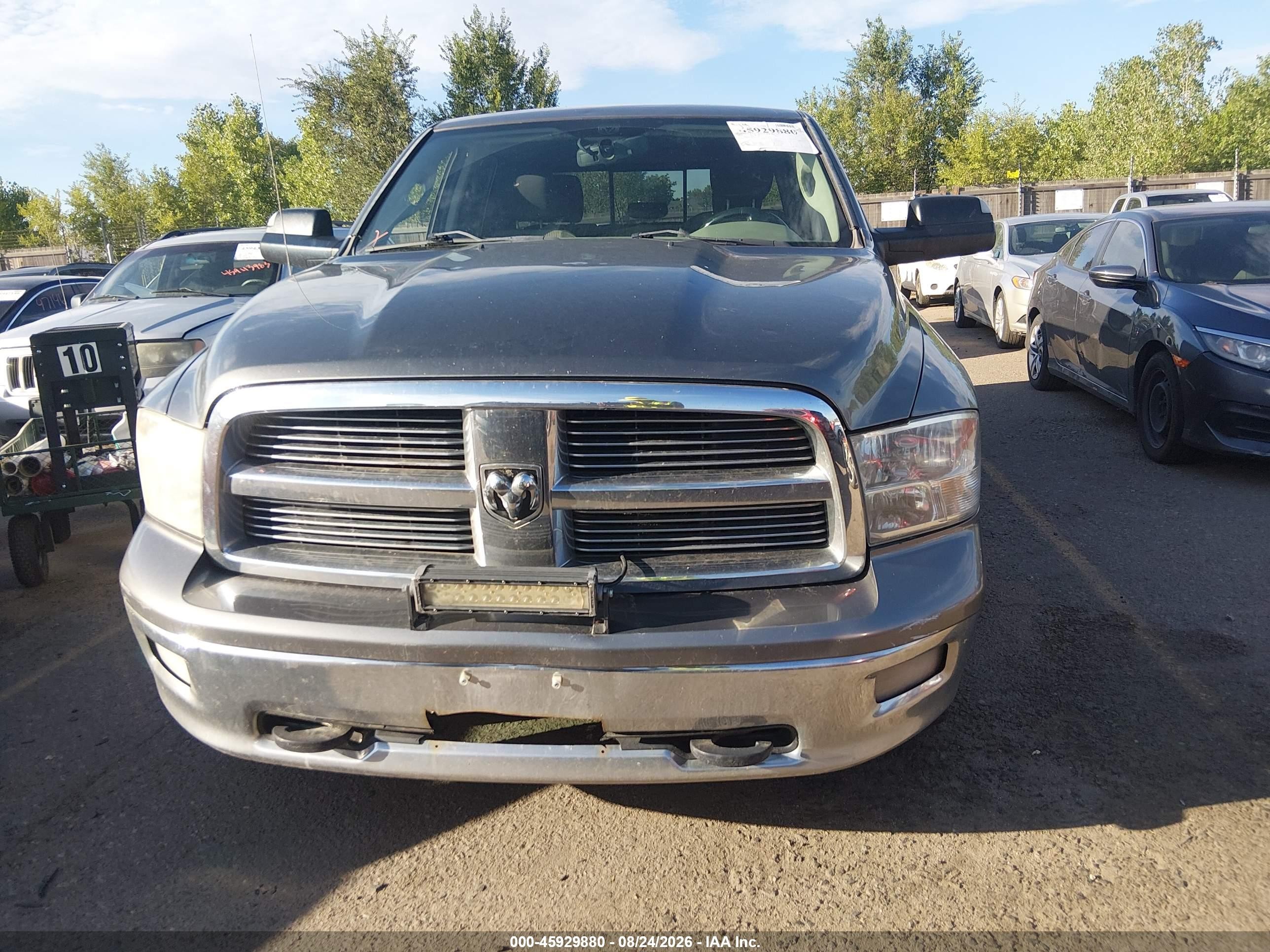 2012 Ram 1500 Slt Gray vin: 1C6RD7LT4CS153913