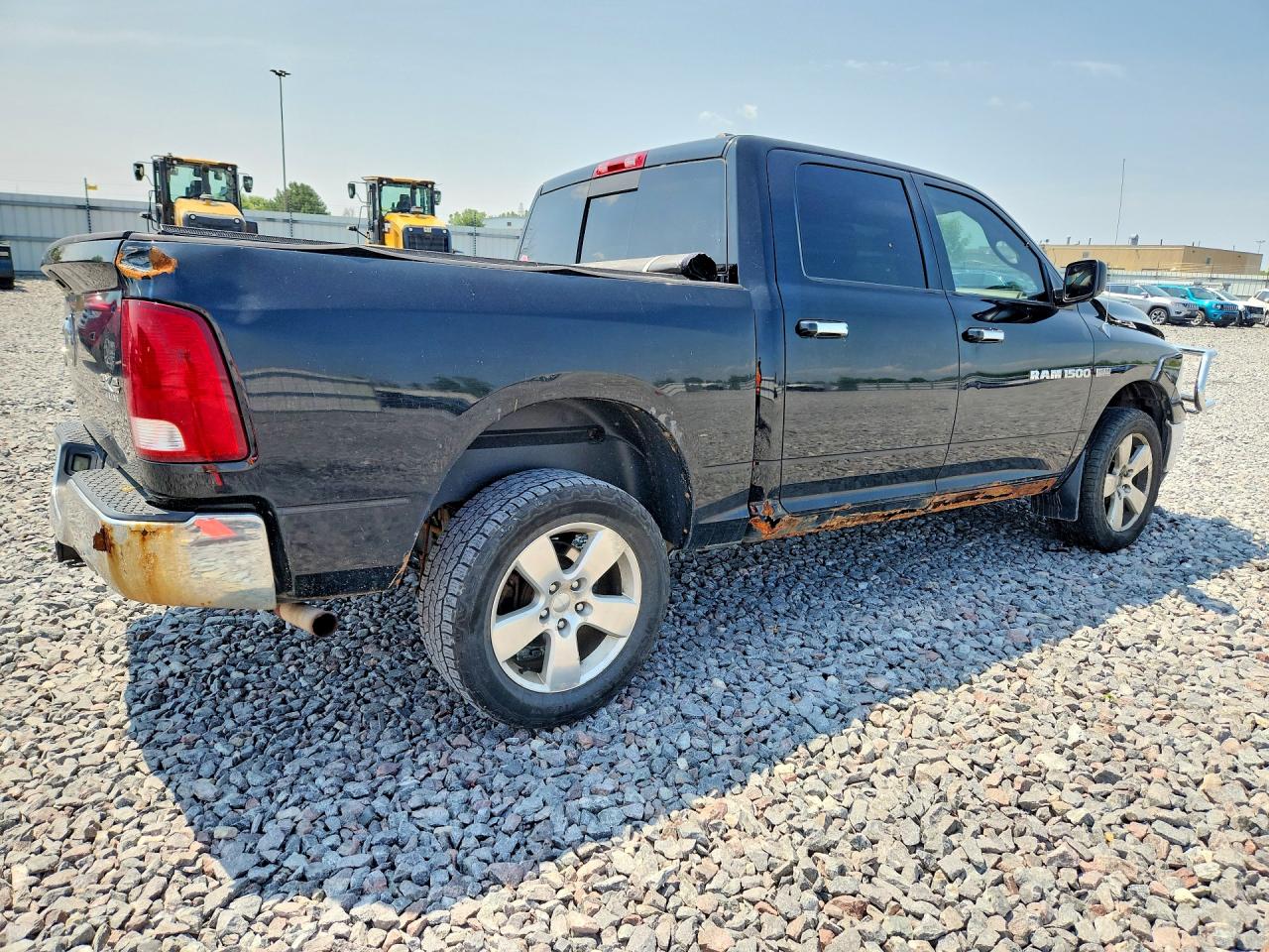 2012 Dodge Ram 1500 Slt Black vin: 1C6RD7LT4CS160392