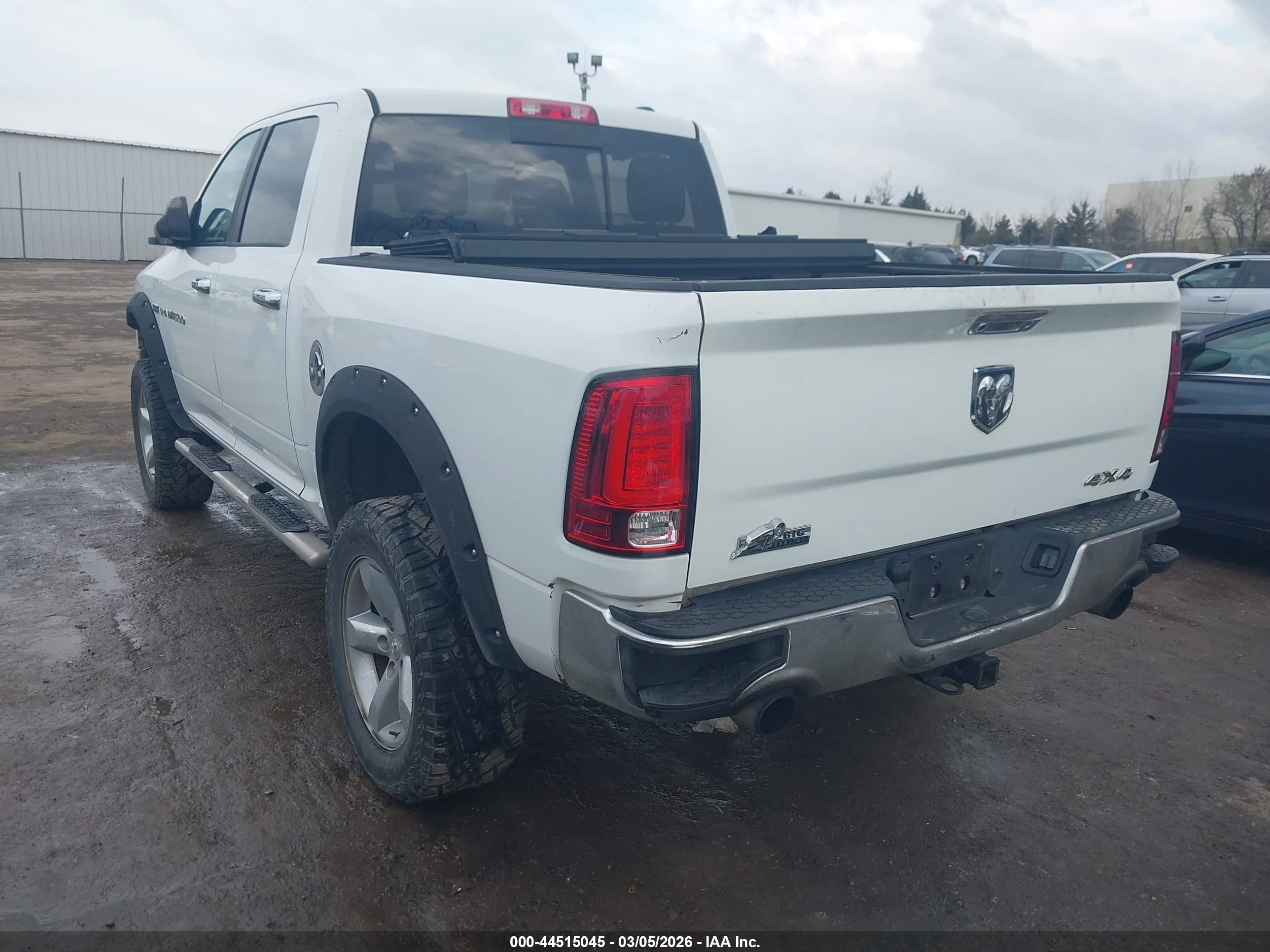 2012 Ram 1500 Slt White vin: 1C6RD7LT4CS188127