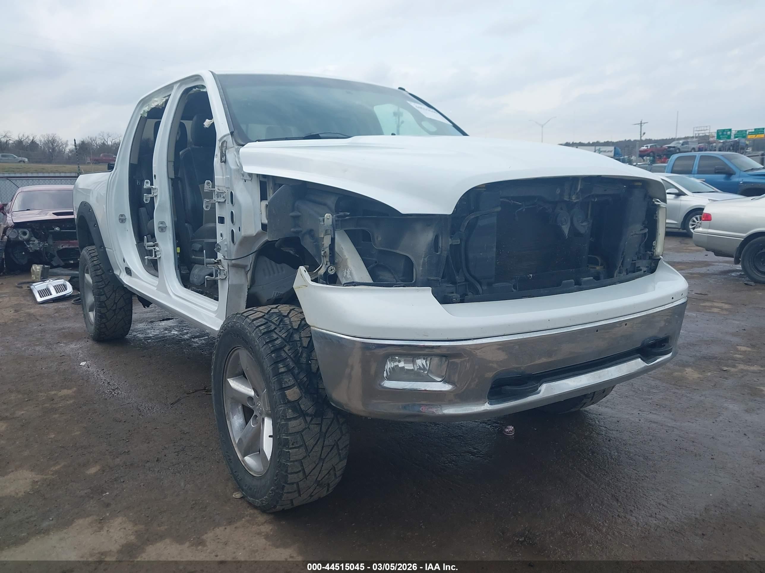 2012 Ram 1500 Slt White vin: 1C6RD7LT4CS188127