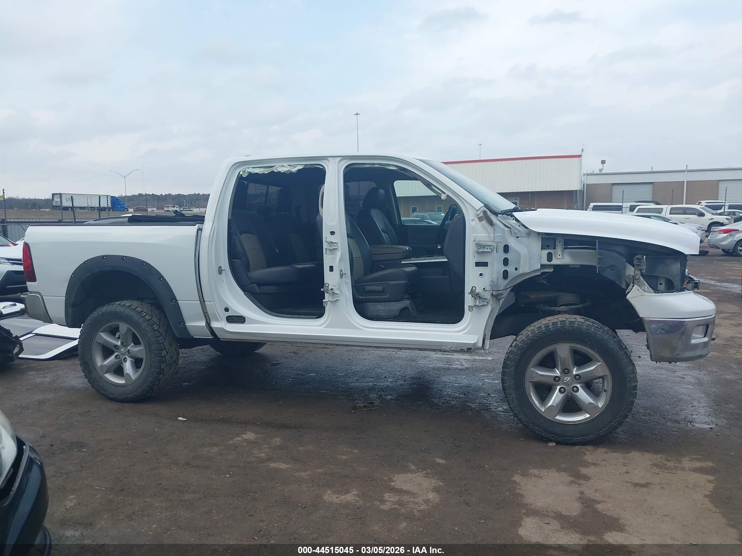 2012 Ram 1500 Slt White vin: 1C6RD7LT4CS188127