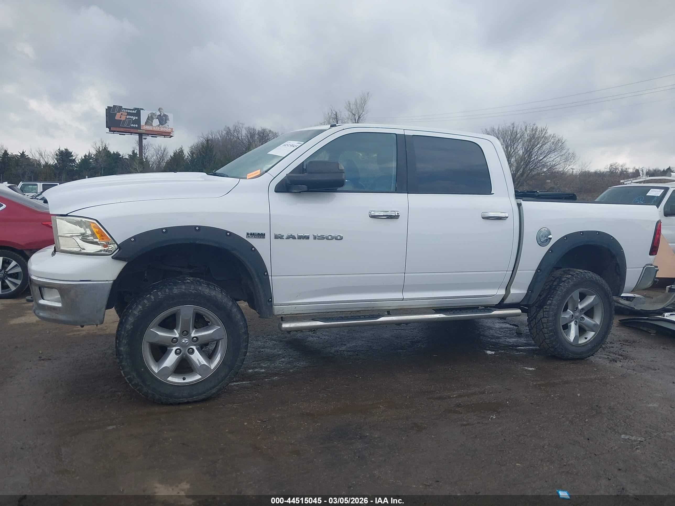 2012 Ram 1500 Slt White vin: 1C6RD7LT4CS188127