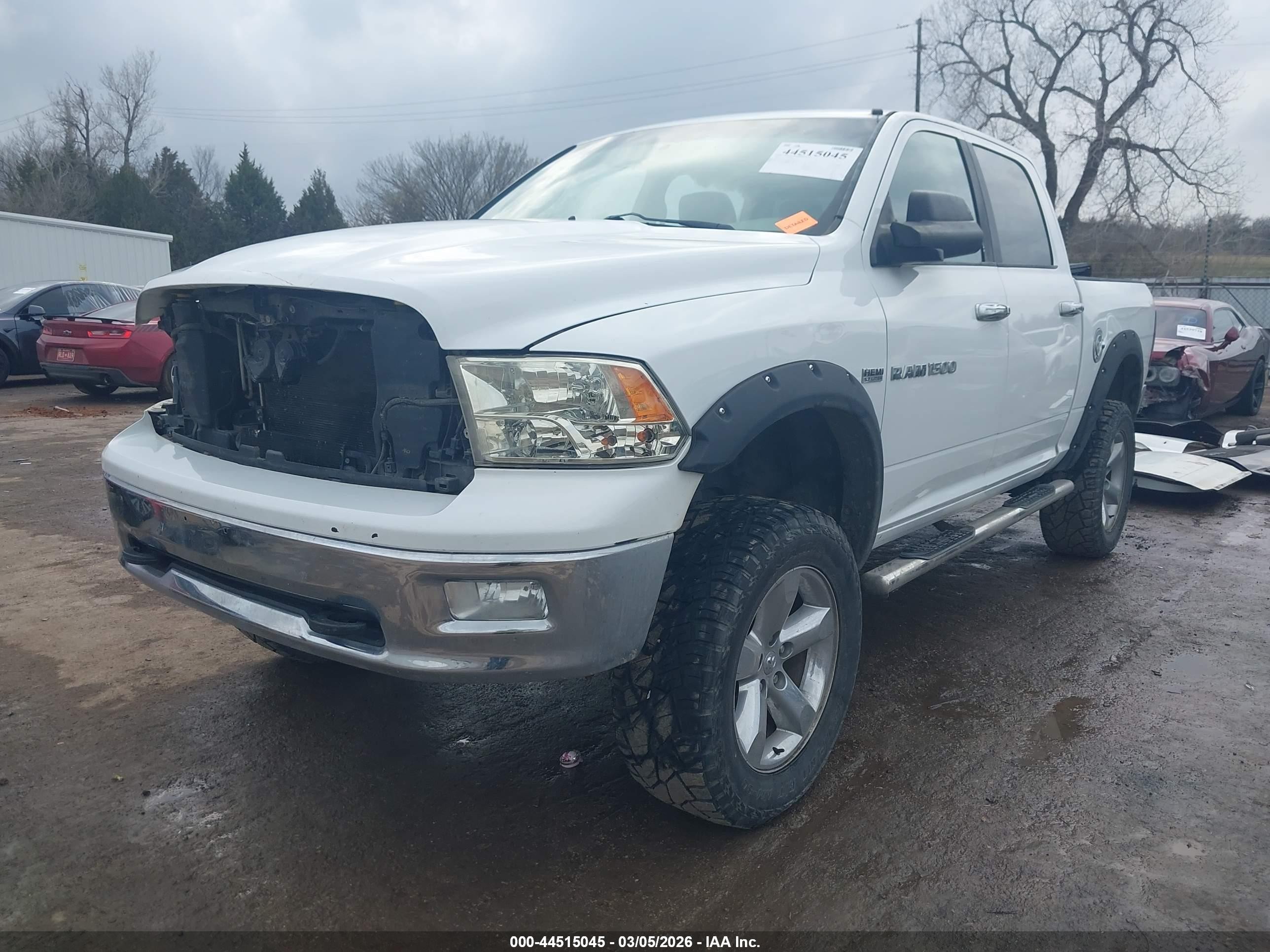 2012 Ram 1500 Slt White vin: 1C6RD7LT4CS188127