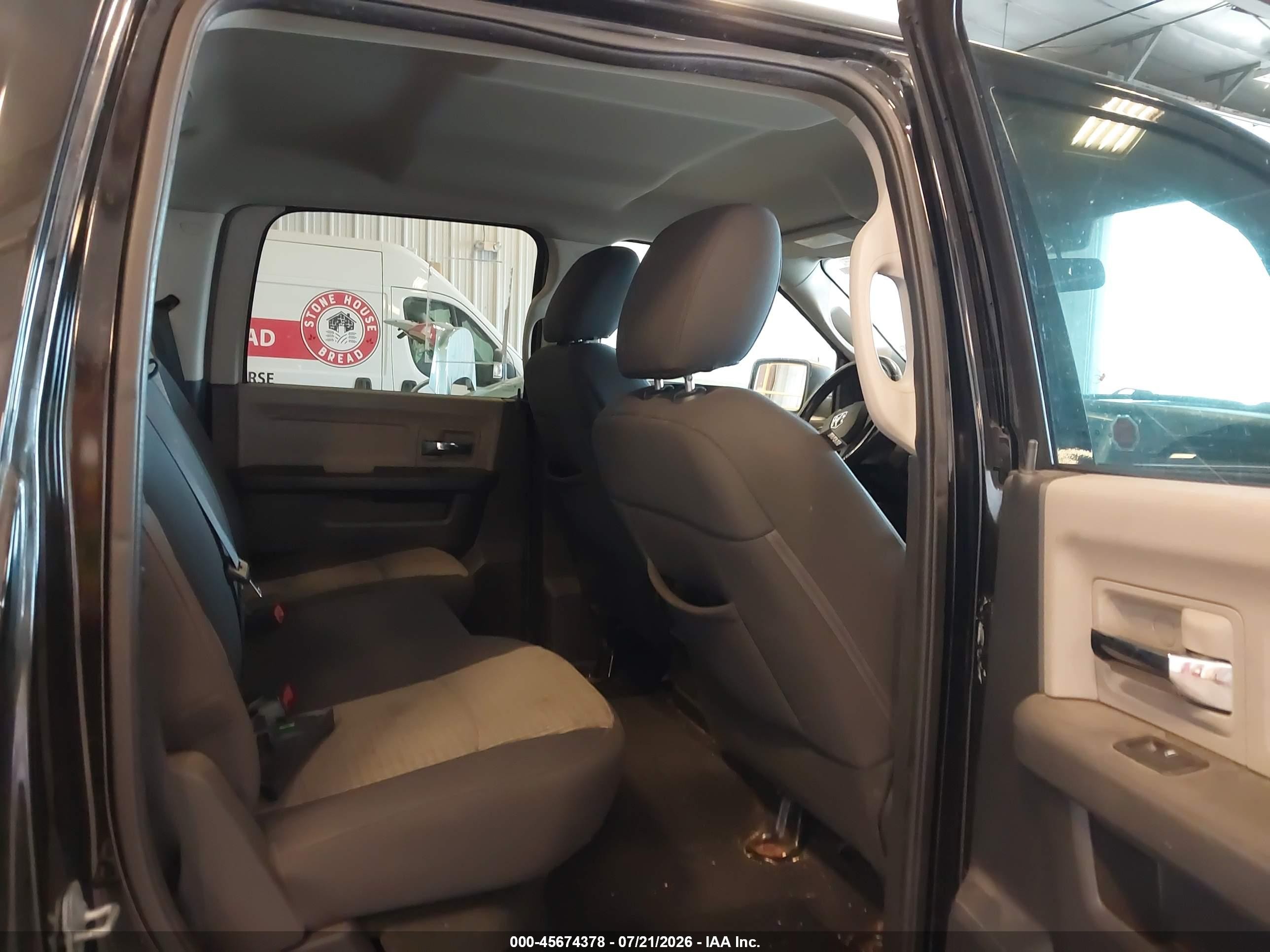 2012 Ram 1500 Big Horn Черный vin: 1C6RD7LT4CS263649