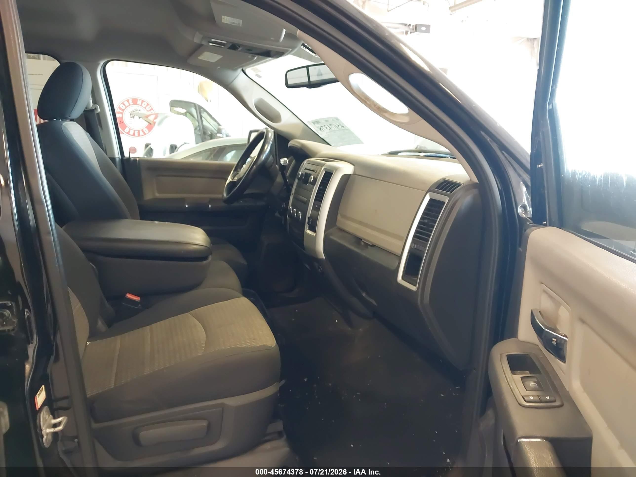 2012 Ram 1500 Big Horn Черный vin: 1C6RD7LT4CS263649