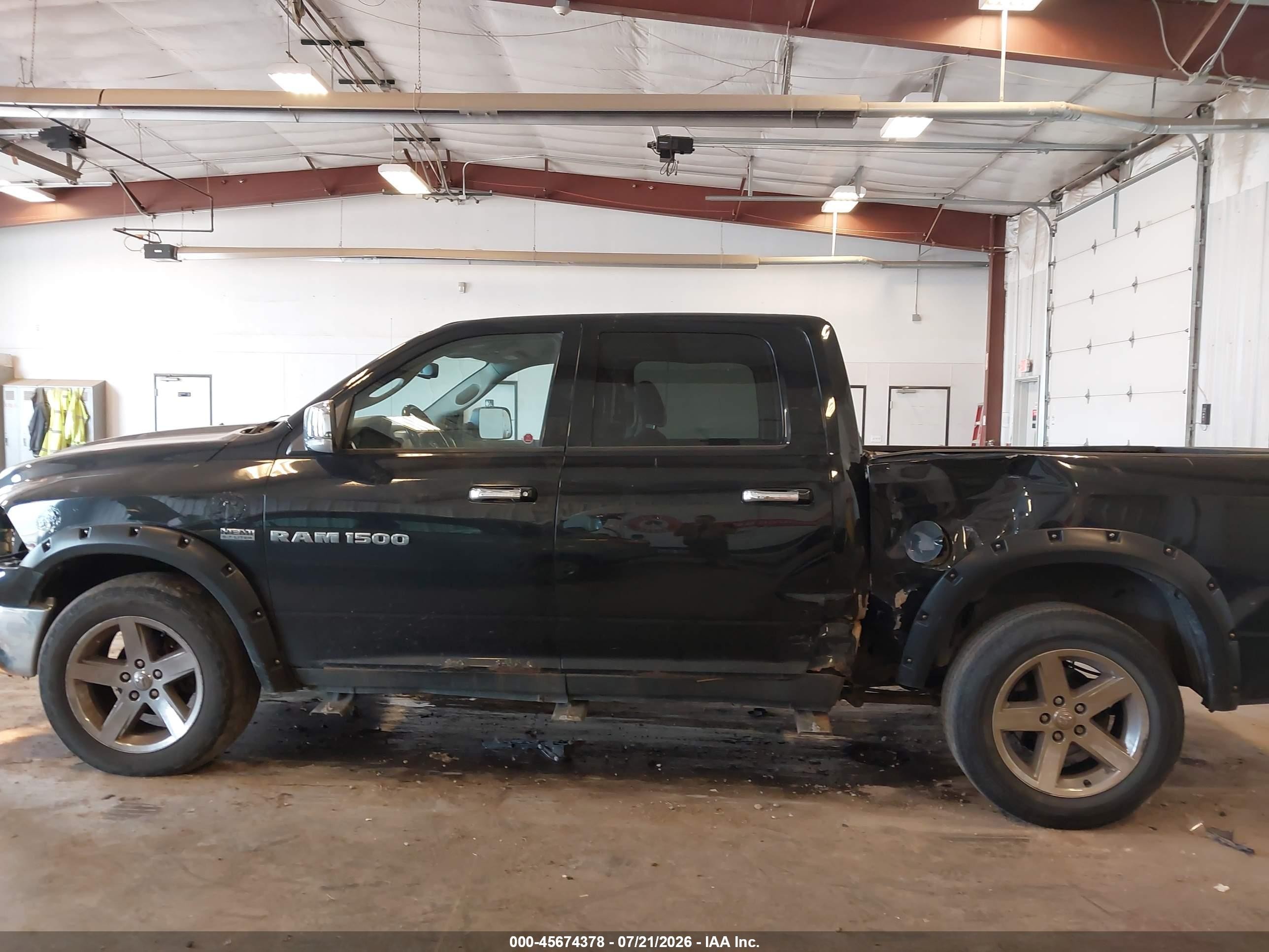 2012 Ram 1500 Big Horn Черный vin: 1C6RD7LT4CS263649