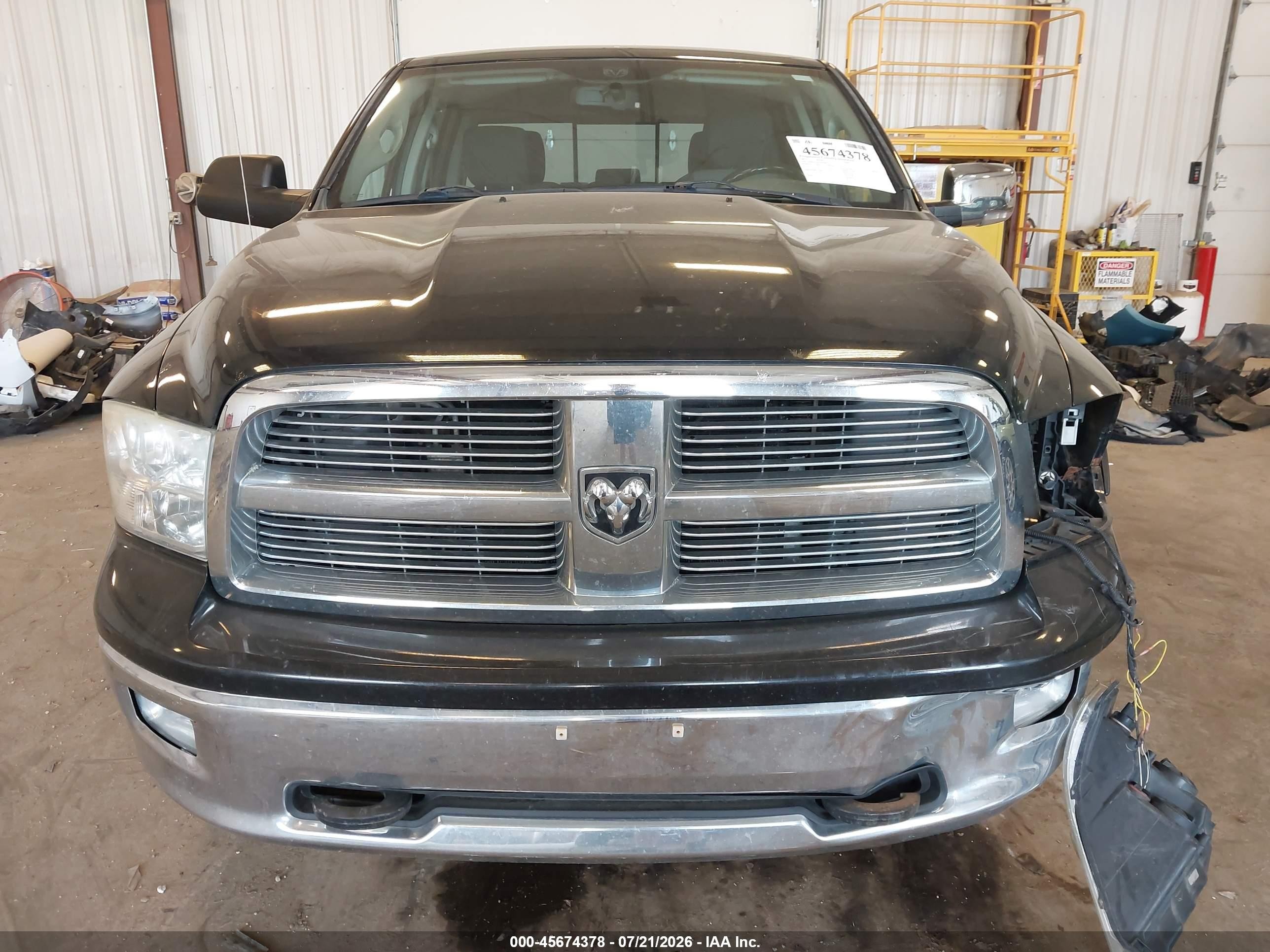 2012 Ram 1500 Big Horn Черный vin: 1C6RD7LT4CS263649