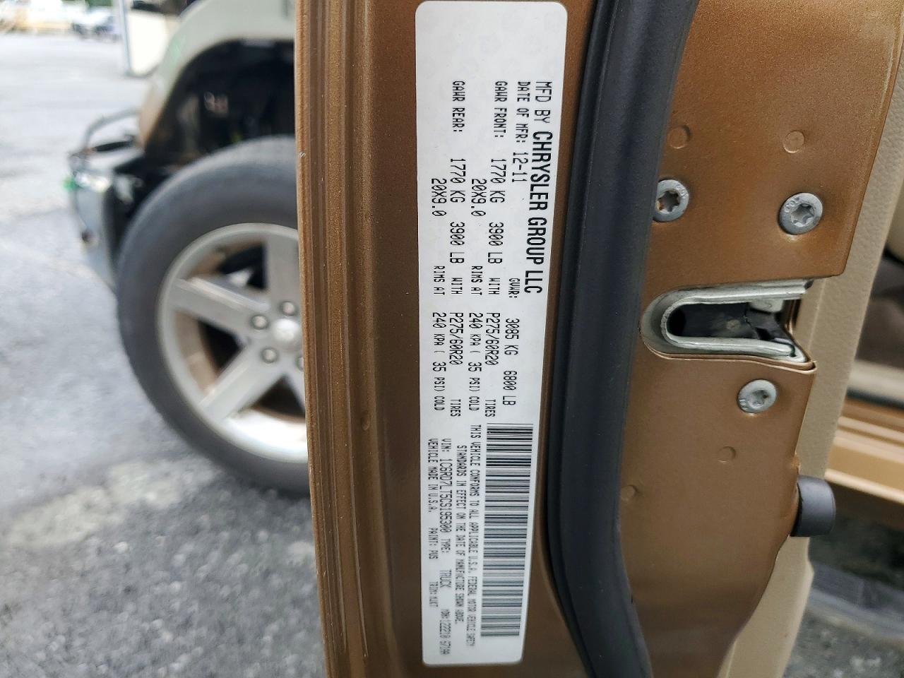 2012 Dodge Ram 1500 Slt Brown vin: 1C6RD7LT5CS195300