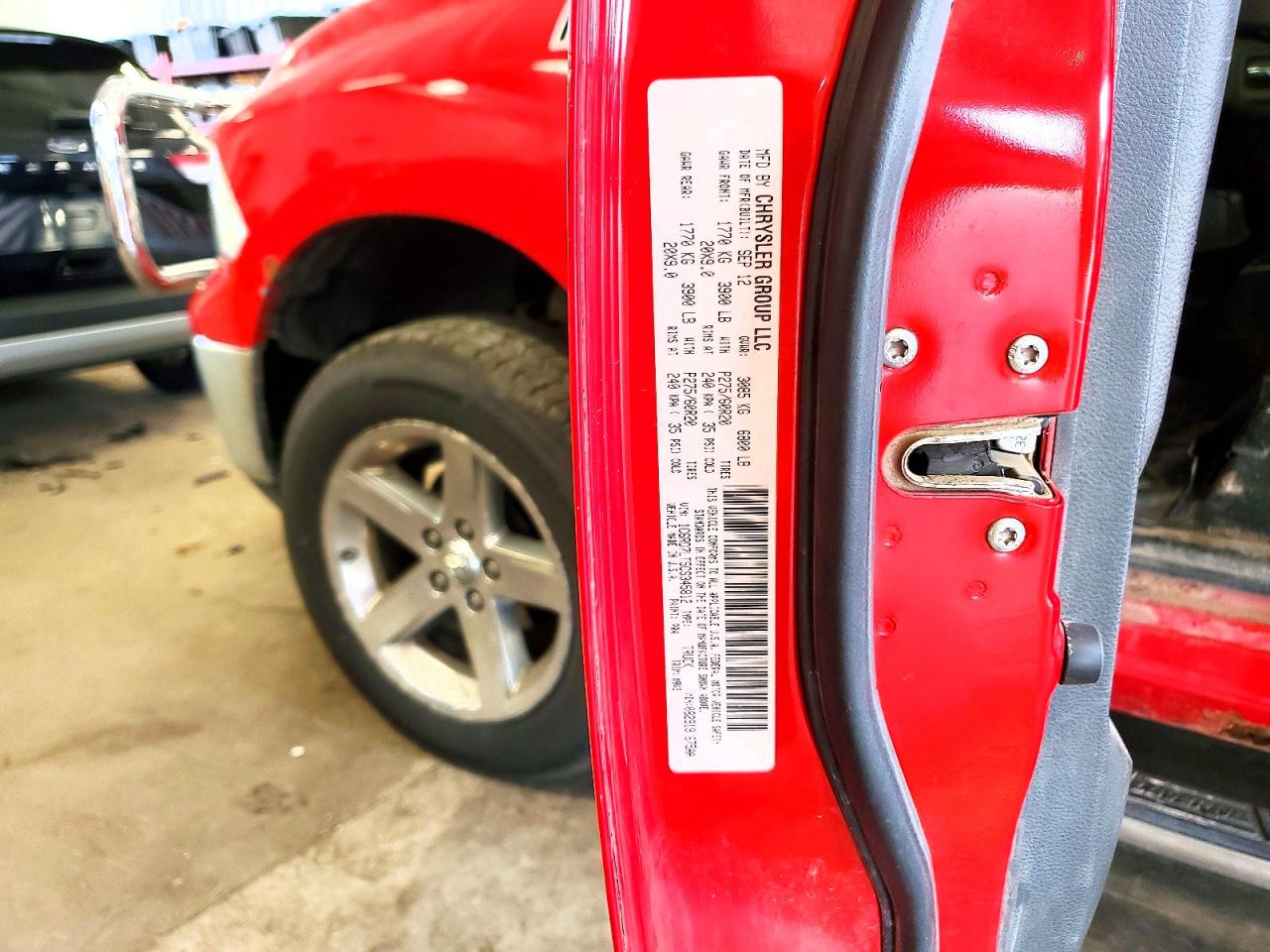 2012 Dodge Ram 1500 Slt Red vin: 1C6RD7LT5CS345812