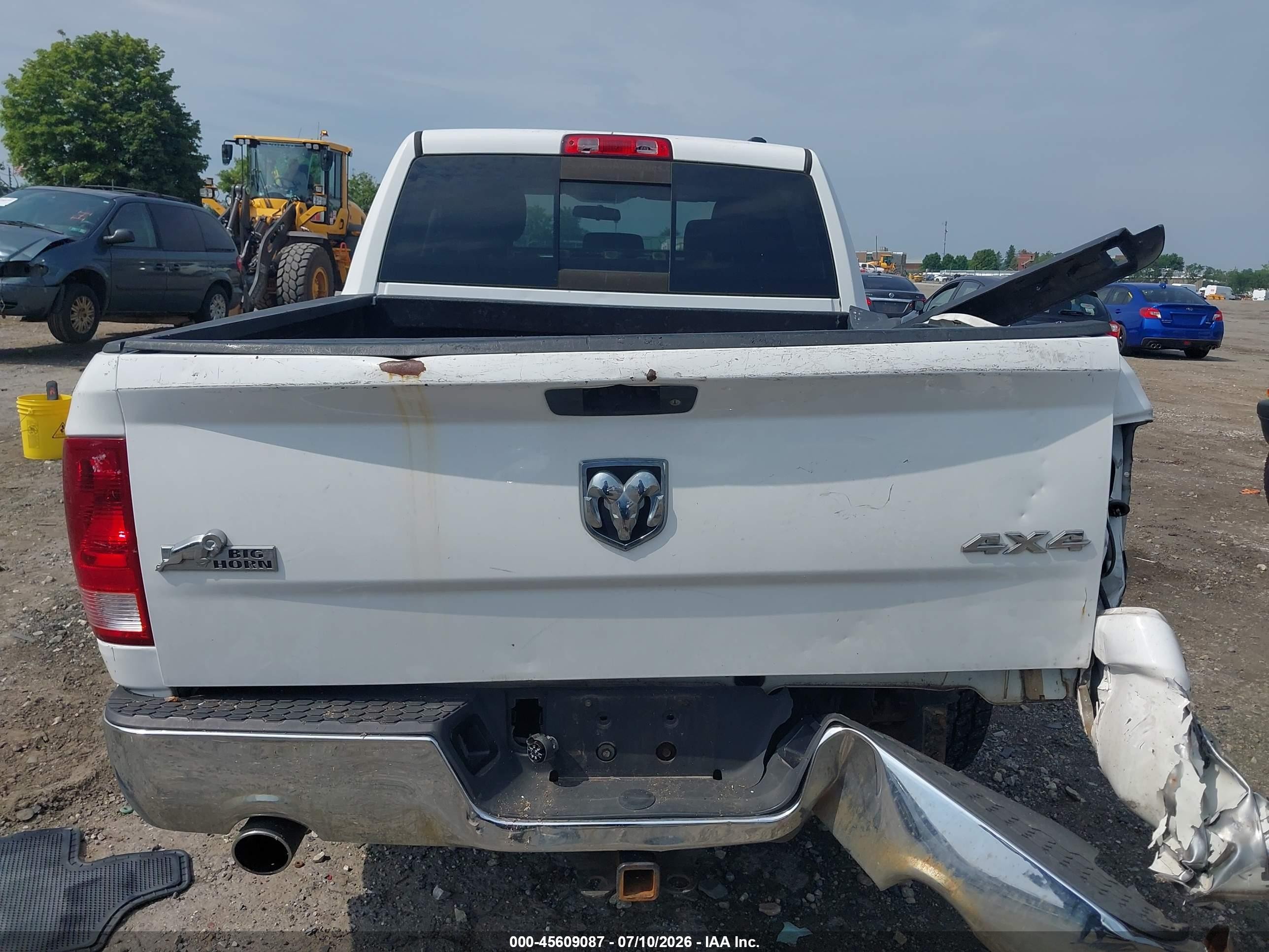 2012 Ram 1500 Big Horn White vin: 1C6RD7LT6CS109878