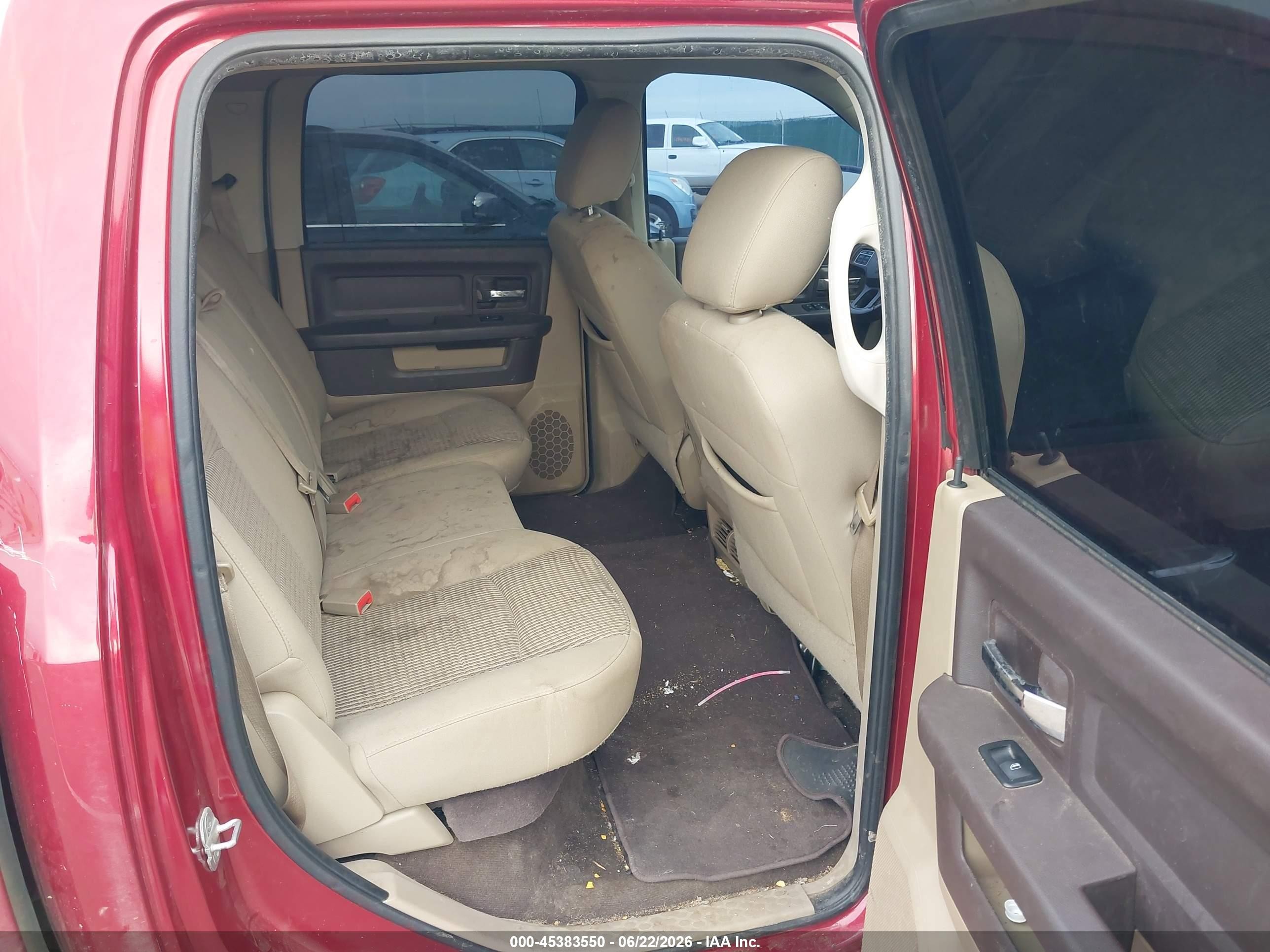 2012 Ram 1500 Slt Red vin: 1C6RD7LT6CS148695