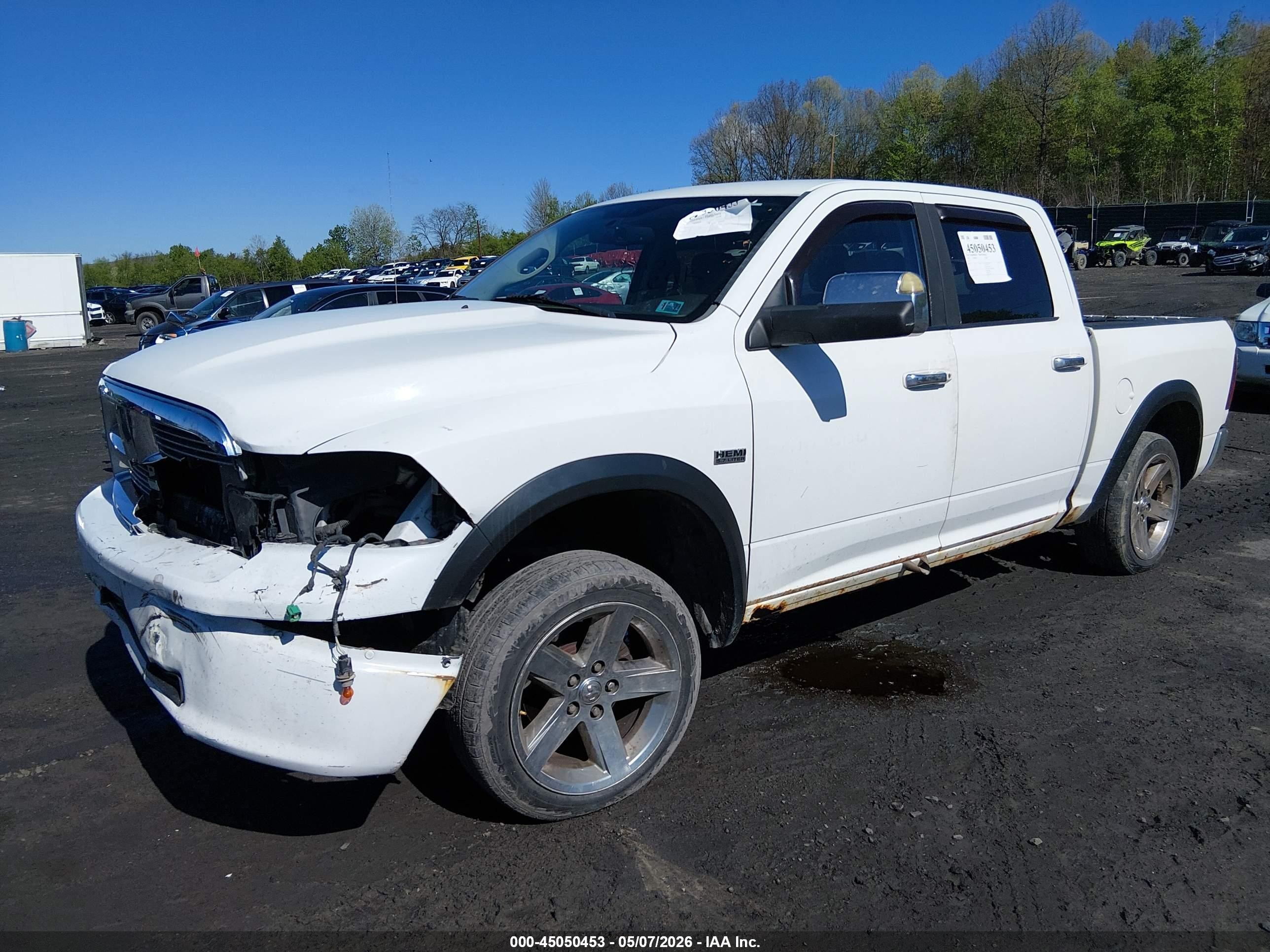 2012 Ram 1500 Slt White vin: 1C6RD7LT6CS171555