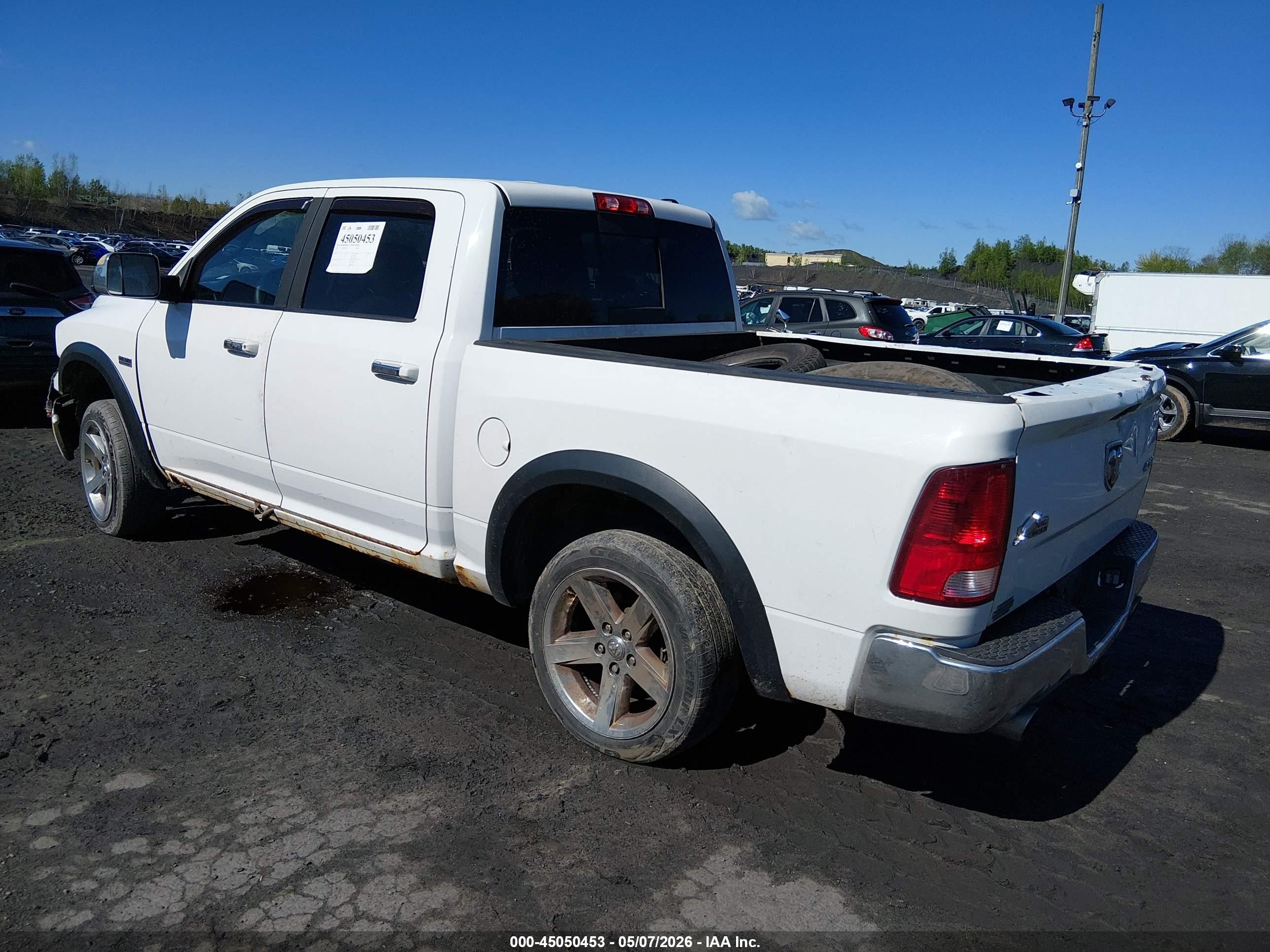 2012 Ram 1500 Slt White vin: 1C6RD7LT6CS171555