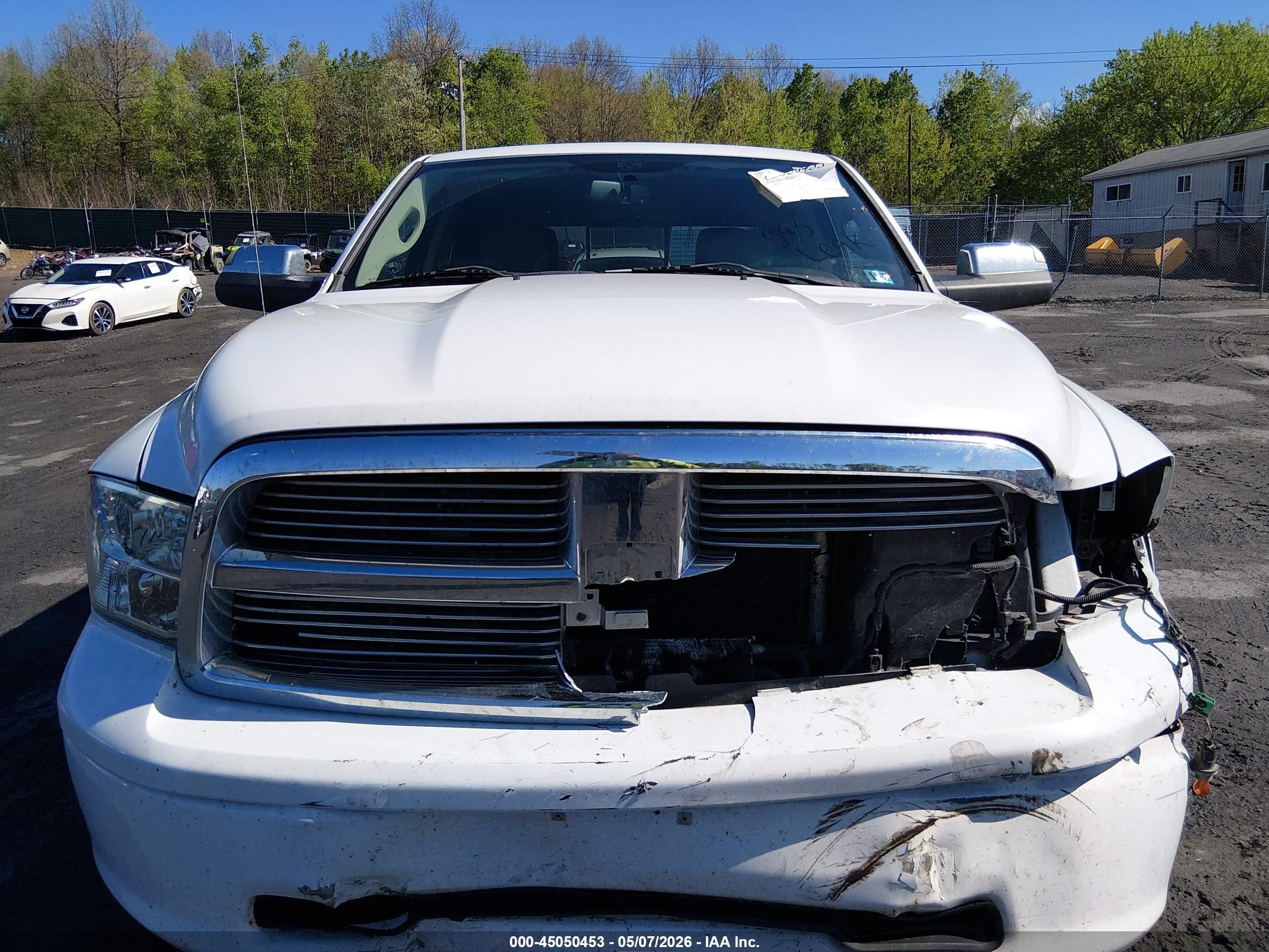2012 Ram 1500 Slt White vin: 1C6RD7LT6CS171555