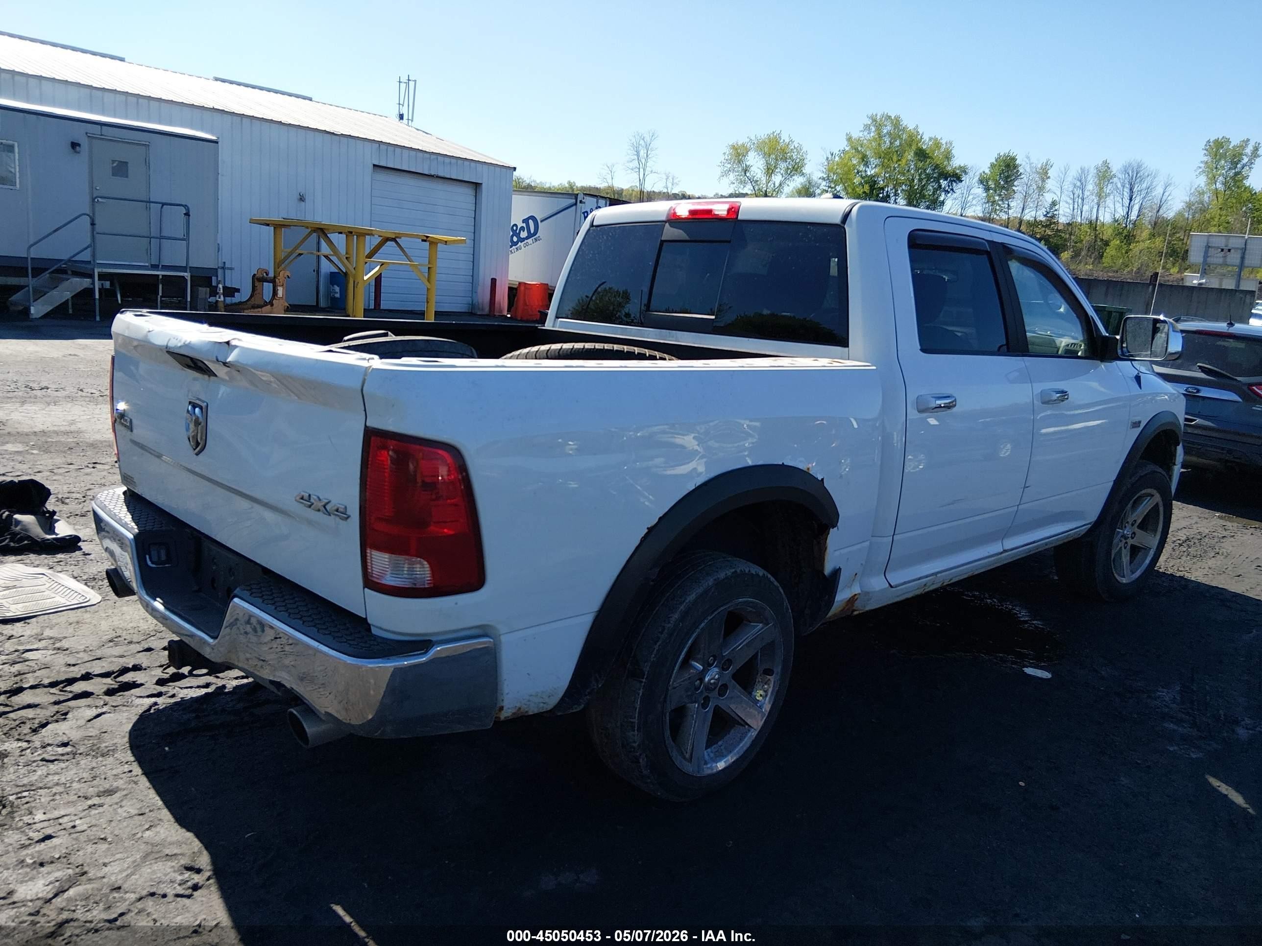 2012 Ram 1500 Slt White vin: 1C6RD7LT6CS171555