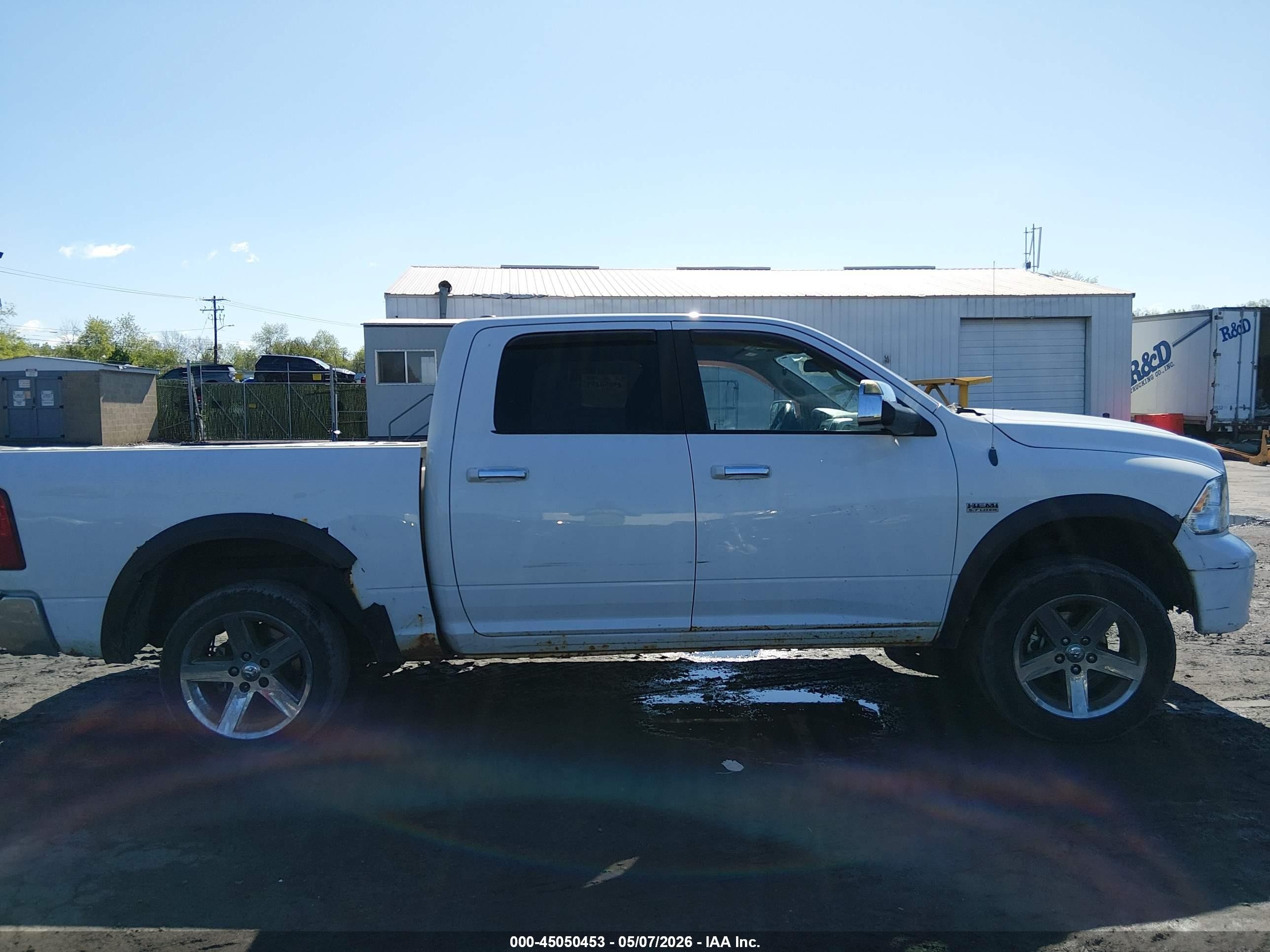 2012 Ram 1500 Slt White vin: 1C6RD7LT6CS171555