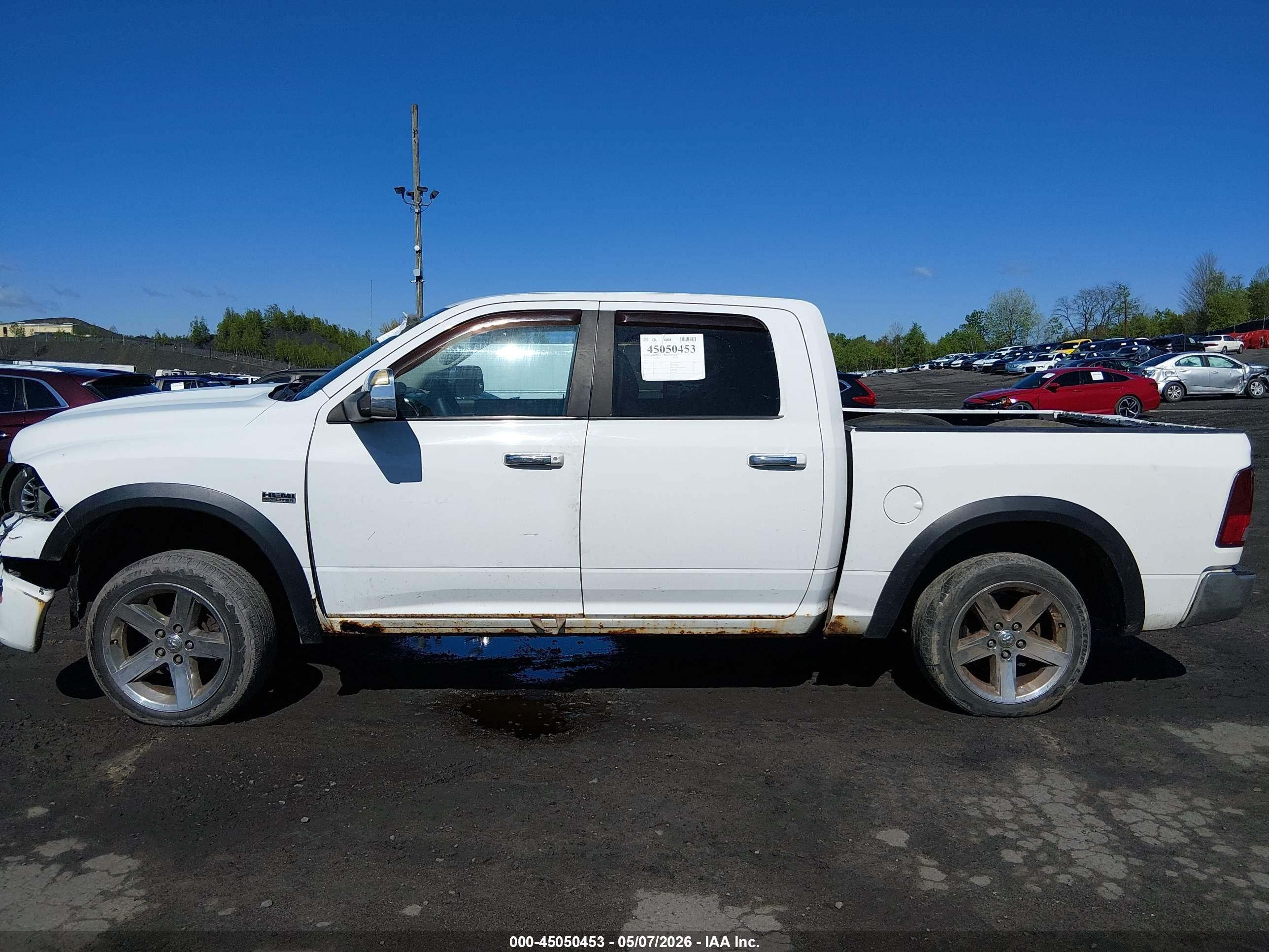 2012 Ram 1500 Slt White vin: 1C6RD7LT6CS171555