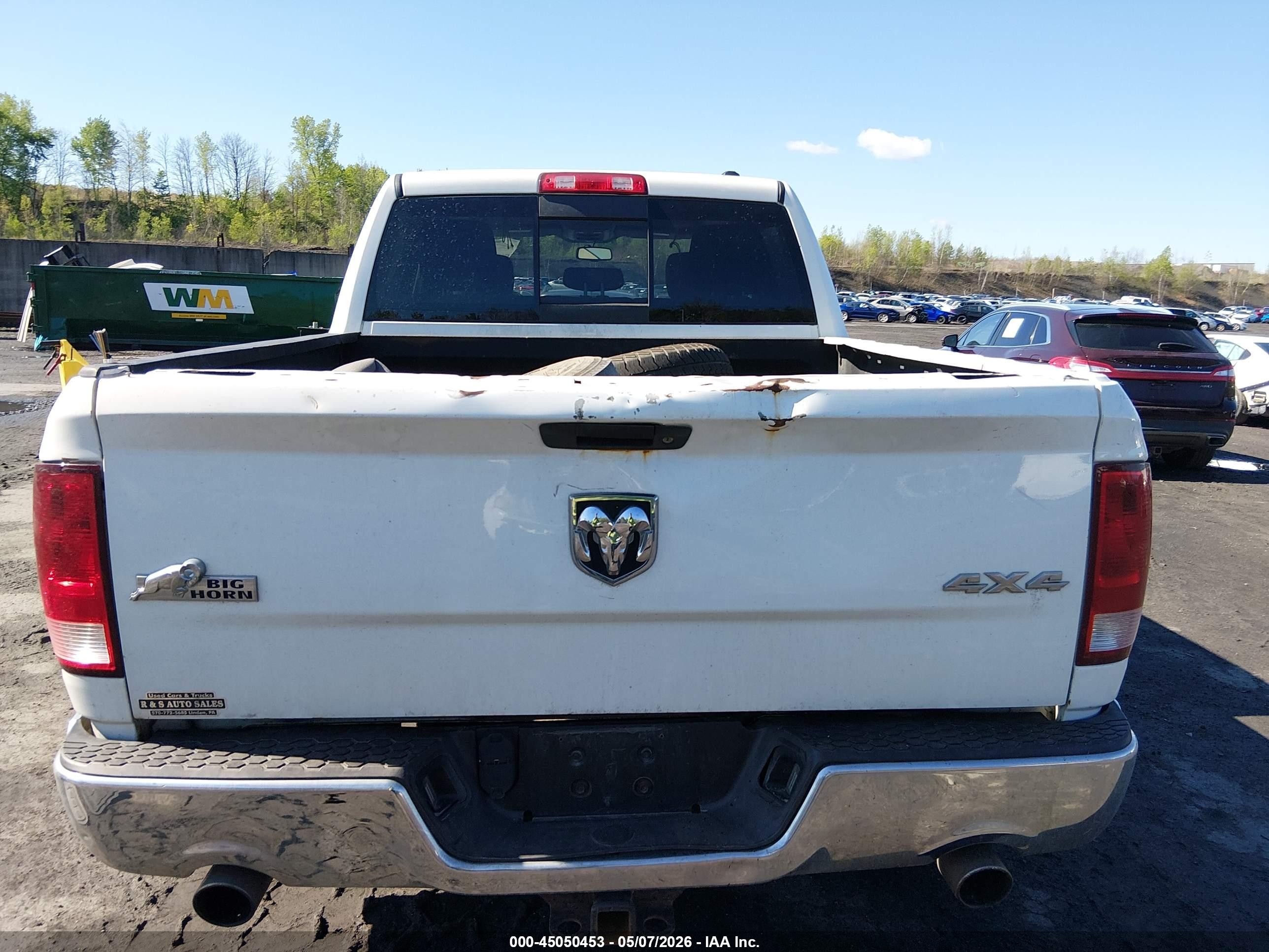 2012 Ram 1500 Slt White vin: 1C6RD7LT6CS171555