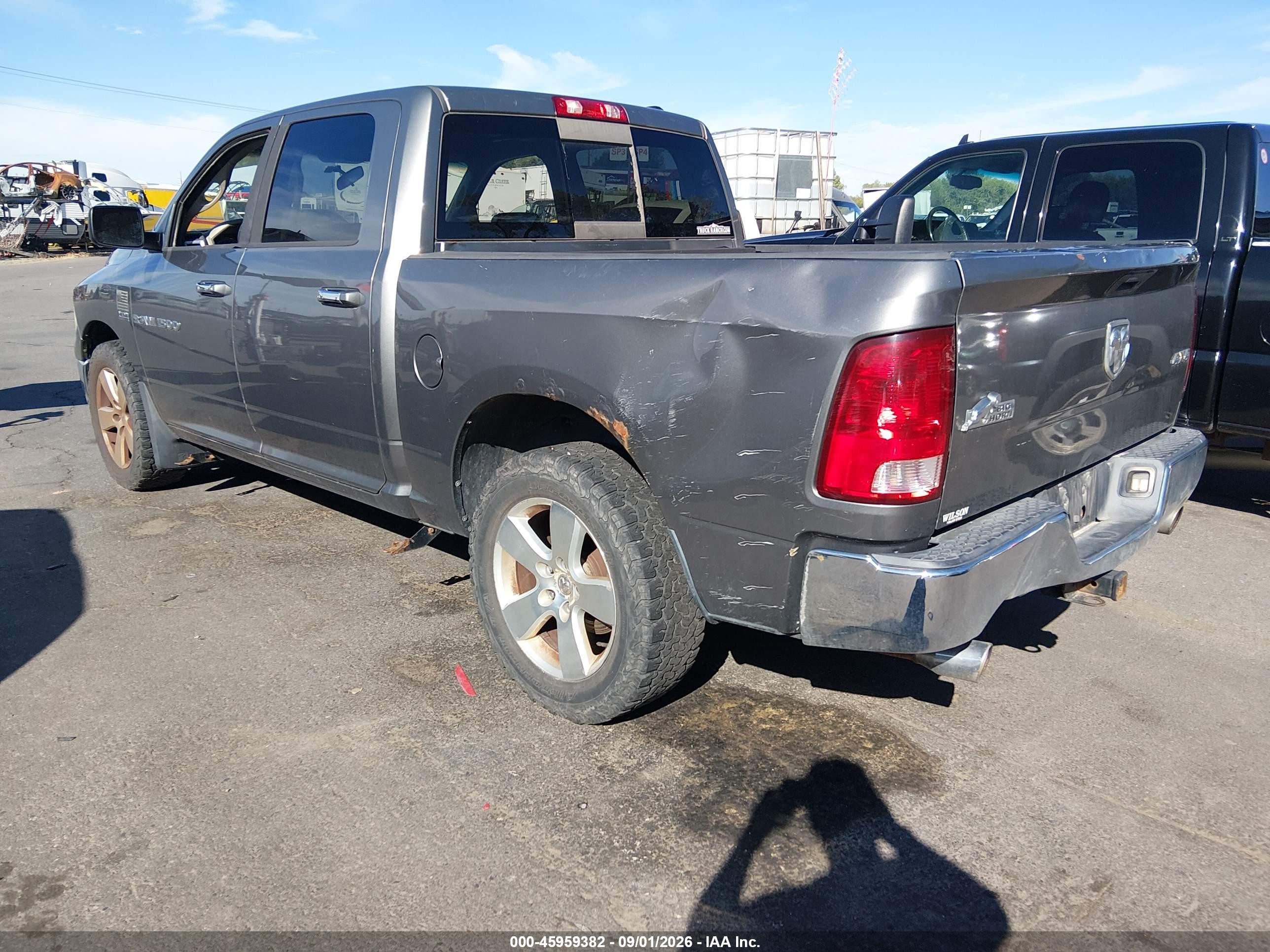 2012 Ram 1500 Big Horn Gray vin: 1C6RD7LT6CS269453