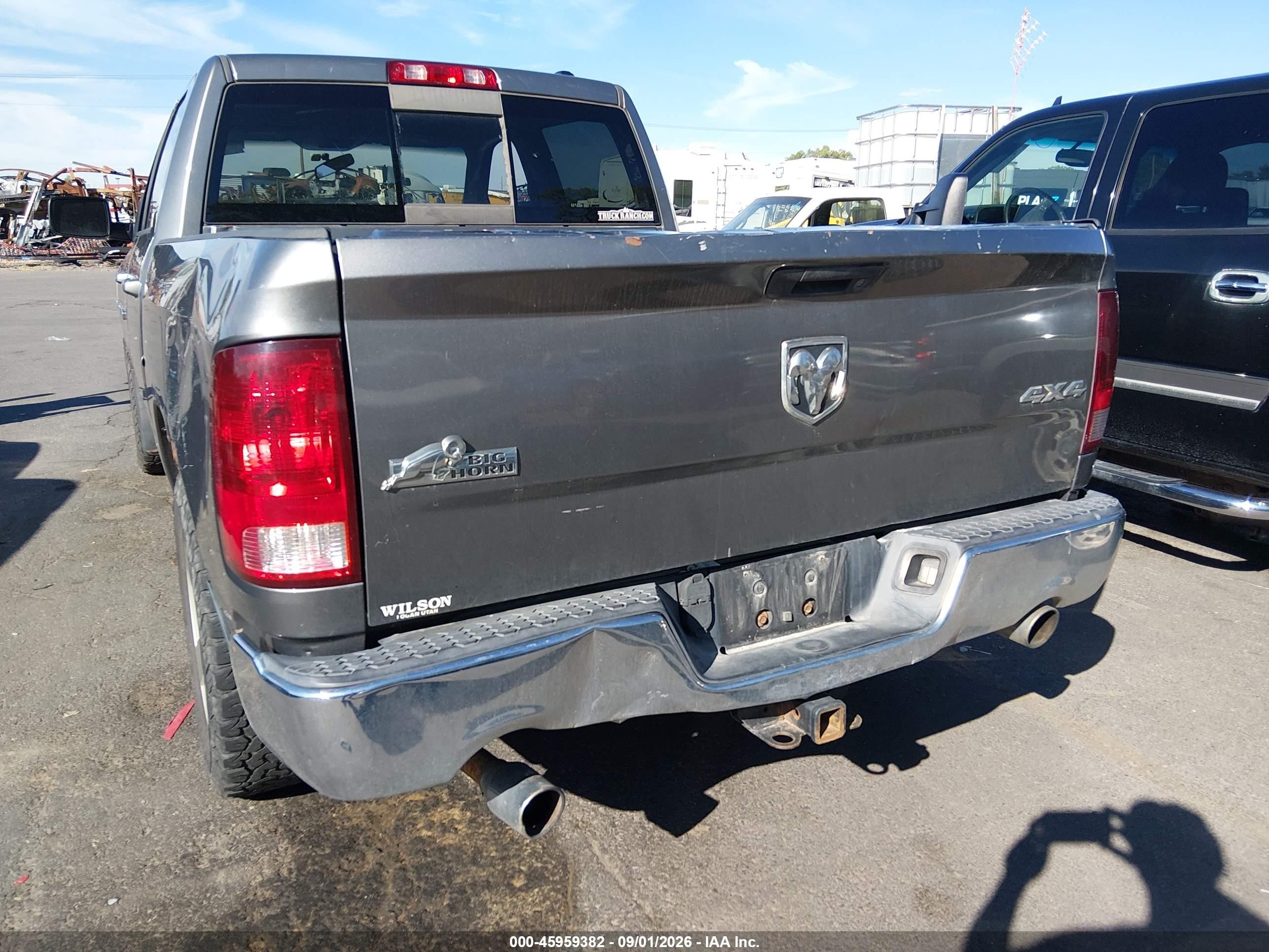 2012 Ram 1500 Big Horn Gray vin: 1C6RD7LT6CS269453