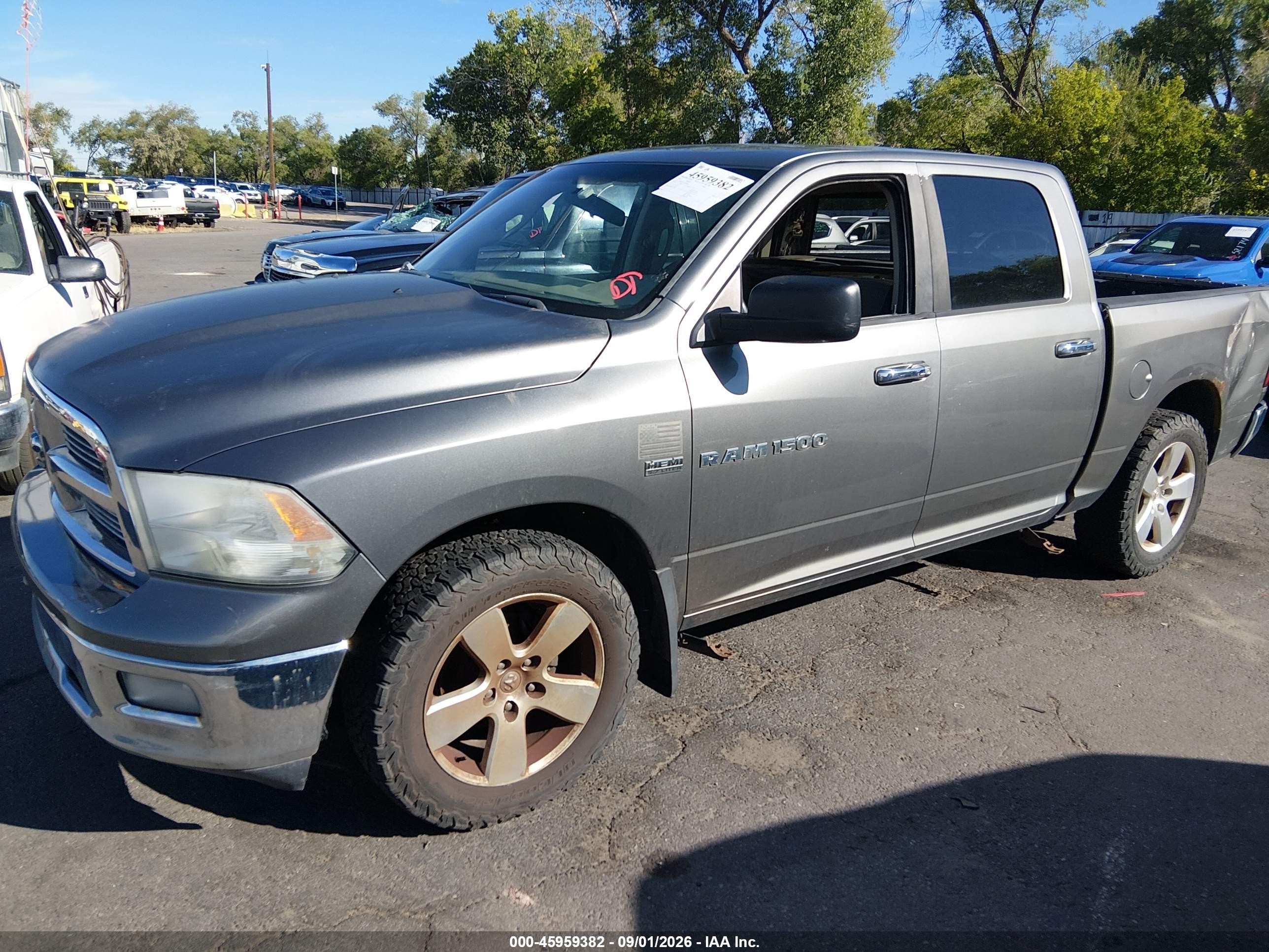 2012 Ram 1500 Big Horn Gray vin: 1C6RD7LT6CS269453