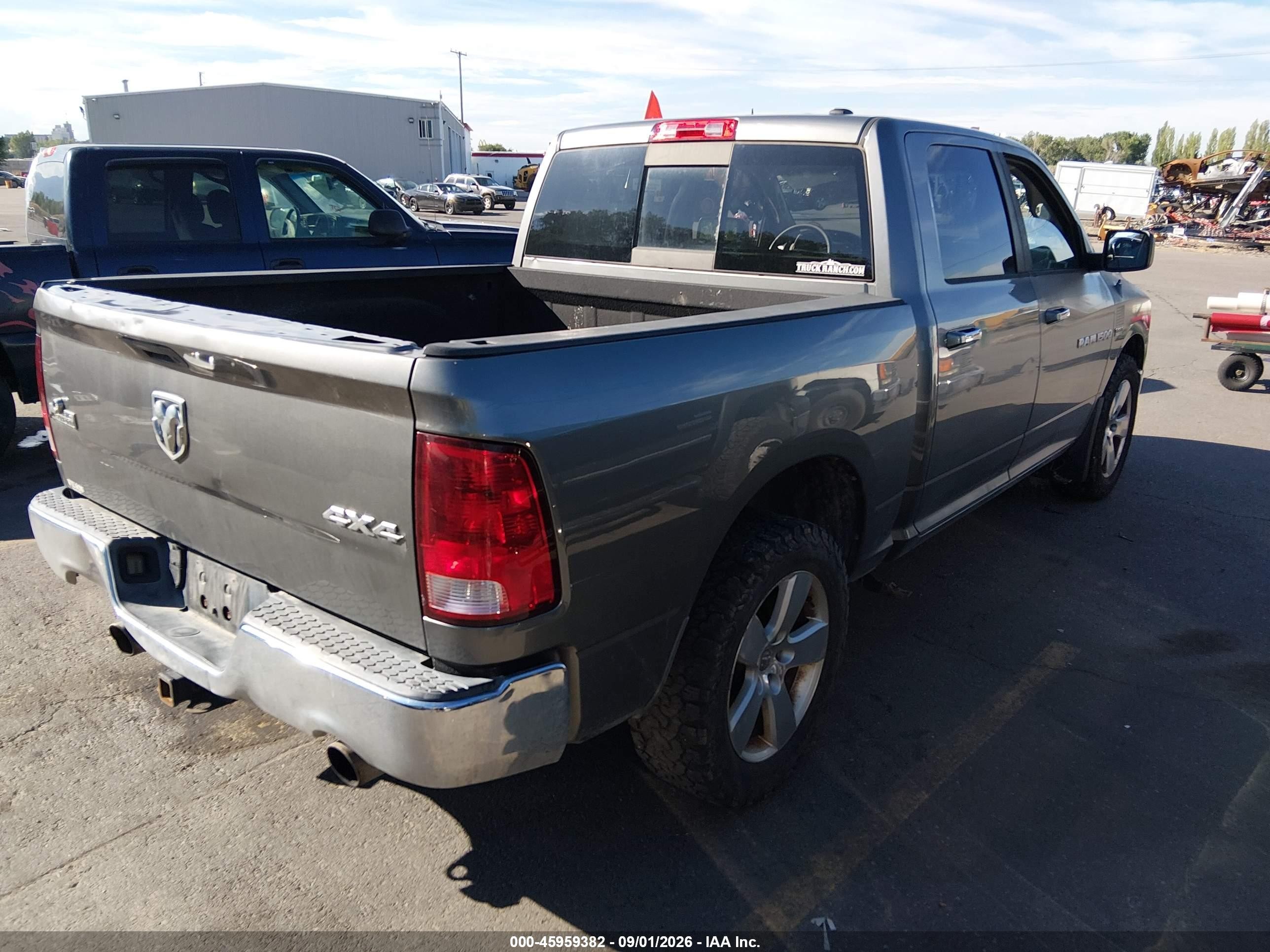 2012 Ram 1500 Big Horn Gray vin: 1C6RD7LT6CS269453