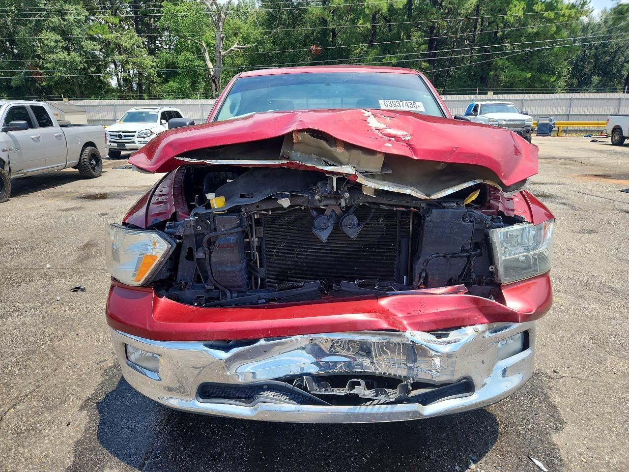 2012 Dodge Ram 1500 Slt Red vin: 1C6RD7LT6CS294840