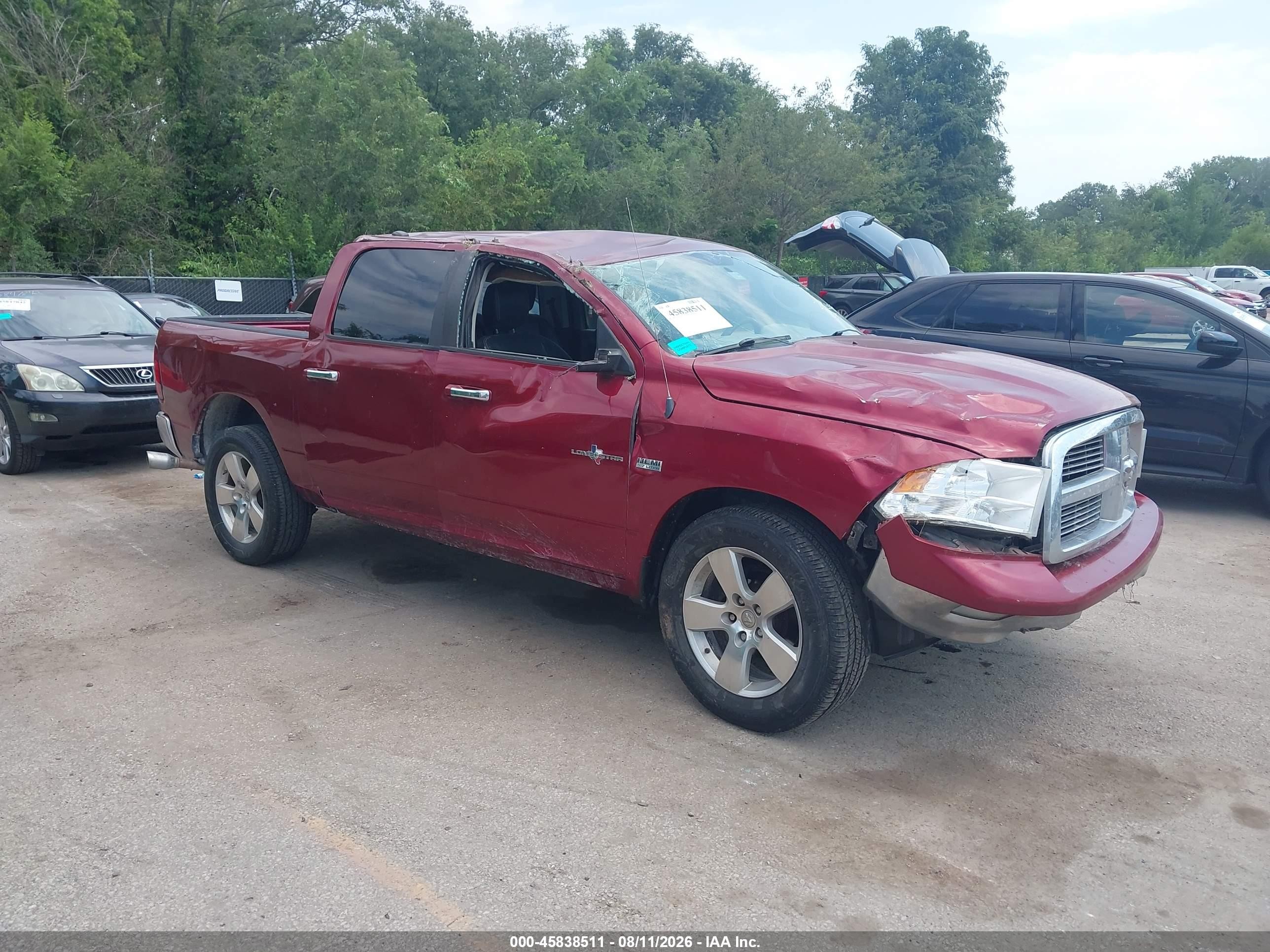 2012 Ram 1500 Slt Maroon vin: 1C6RD7LT6CS349190