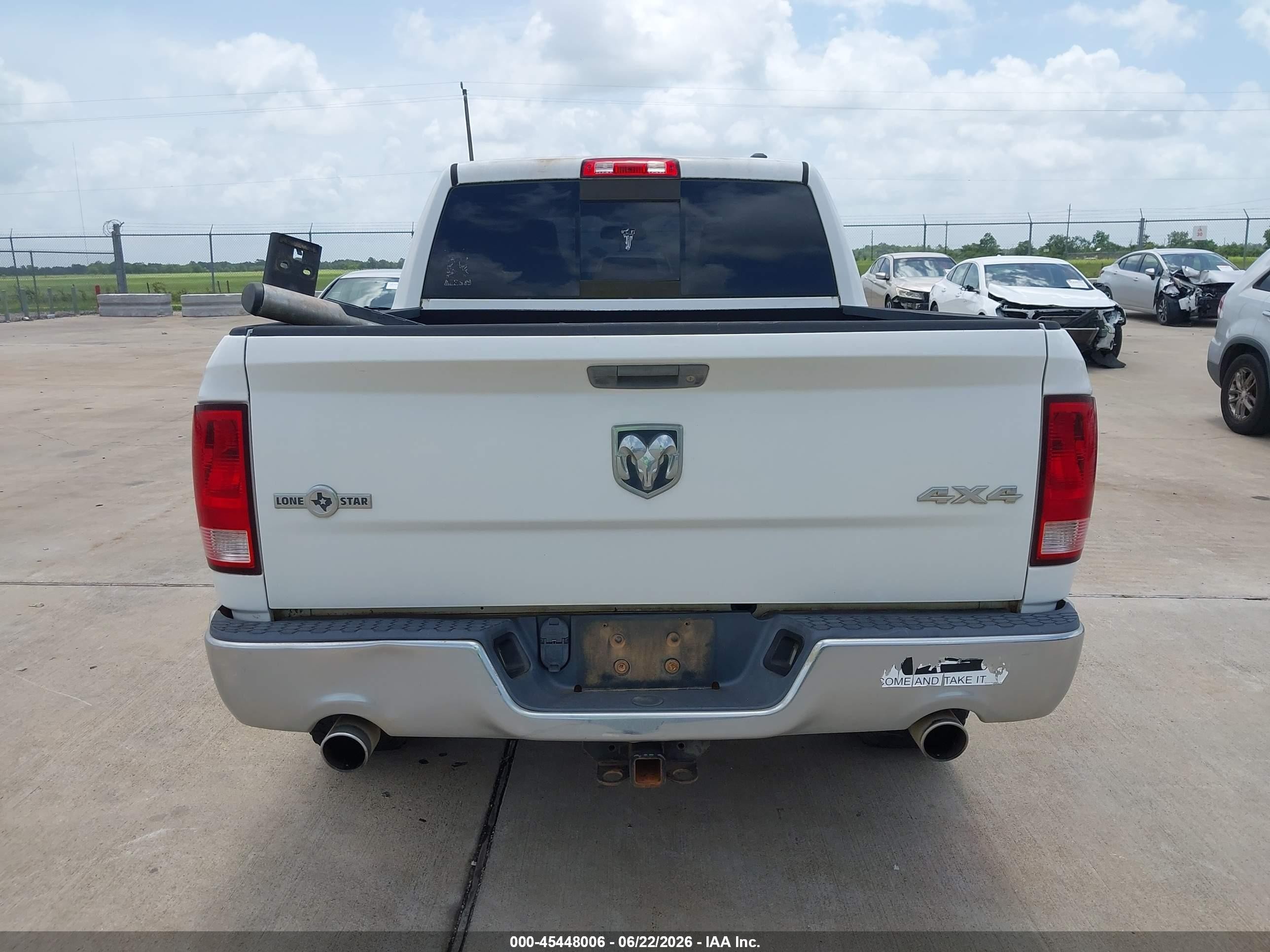 2012 Ram 1500 Lone Star White vin: 1C6RD7LT7CS320815