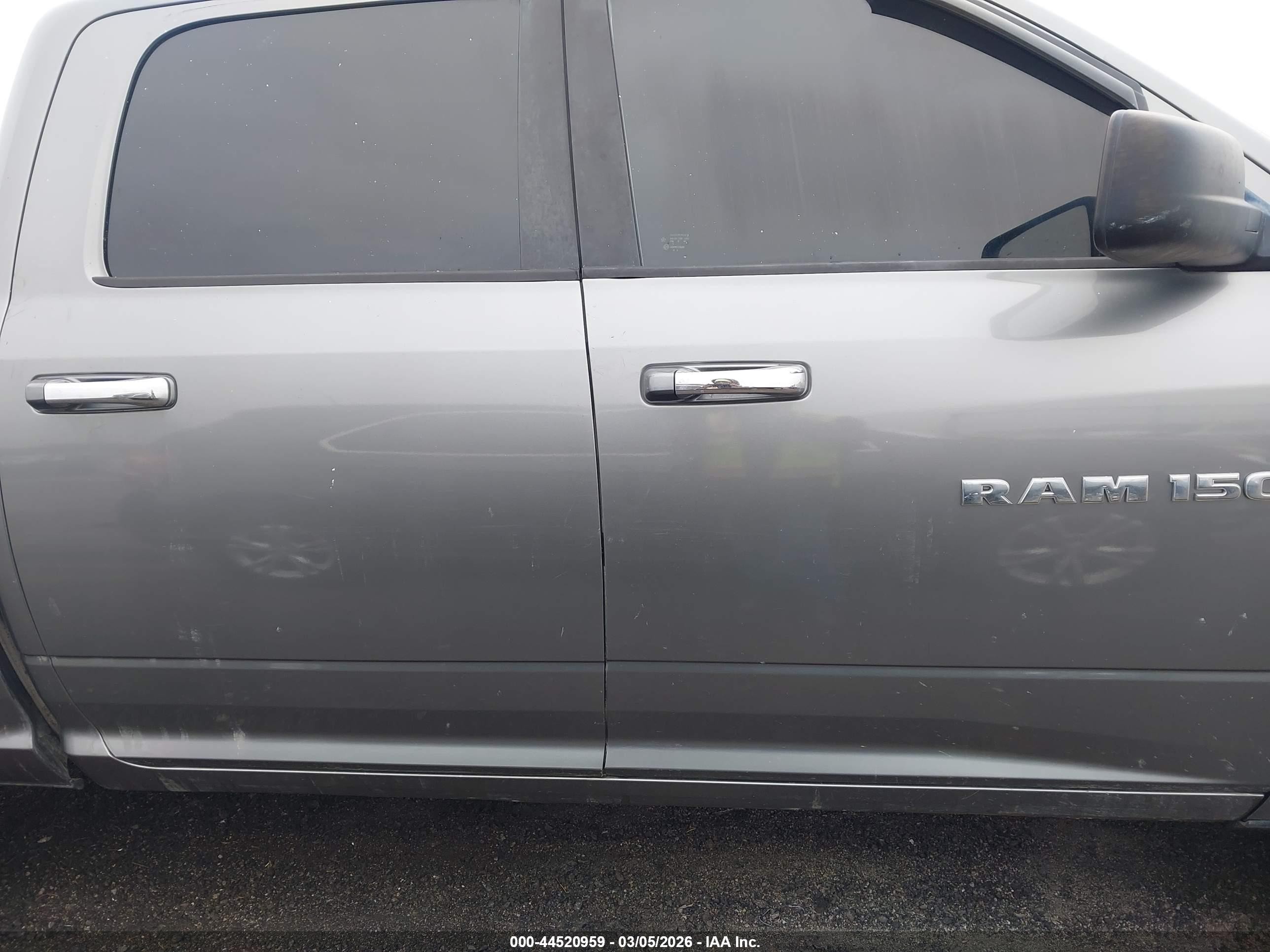 2012 Ram 1500 Slt Gray vin: 1C6RD7LT9CS320444