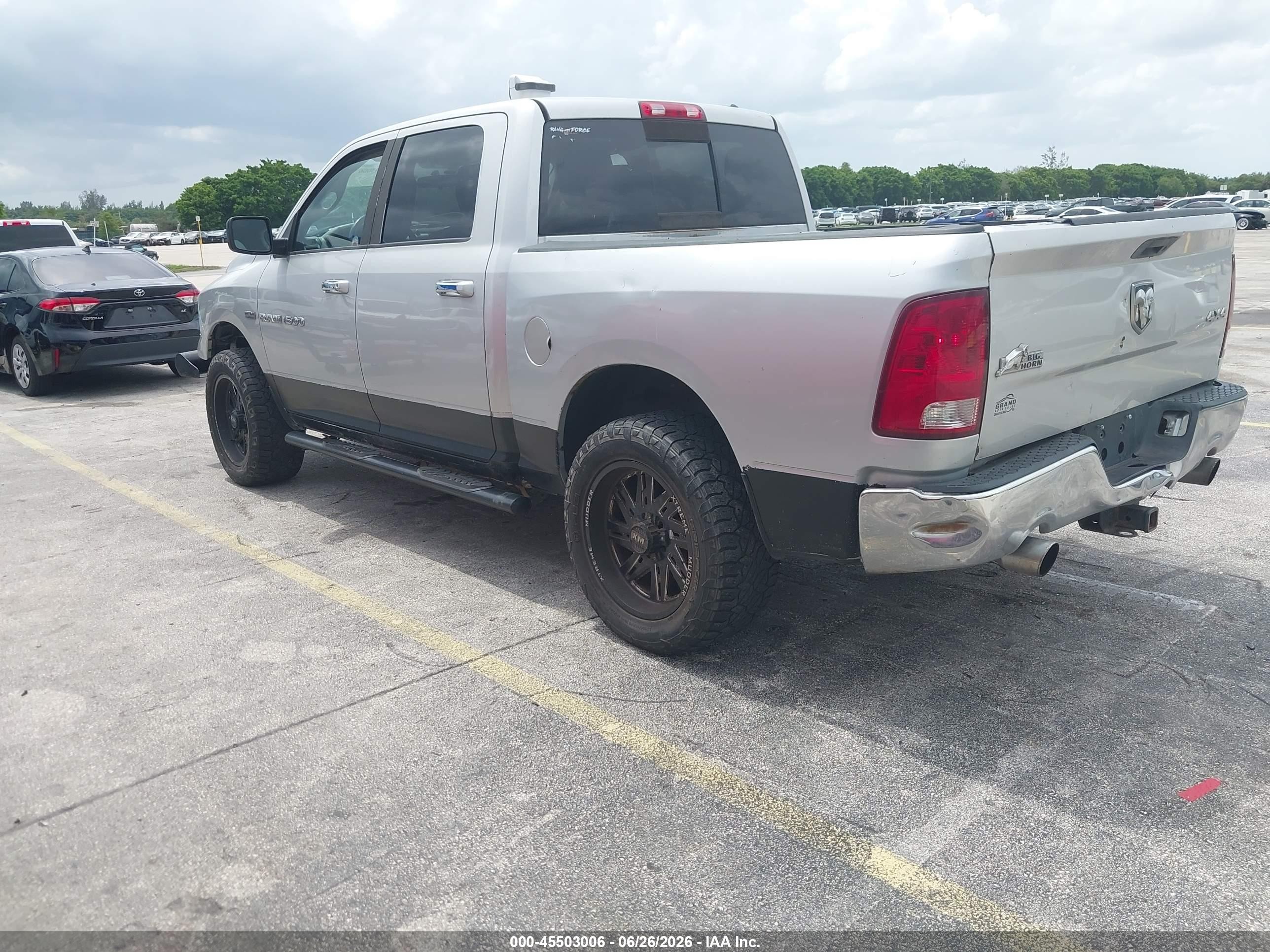 2012 Ram 1500 Slt Silver vin: 1C6RD7LTXCS107518