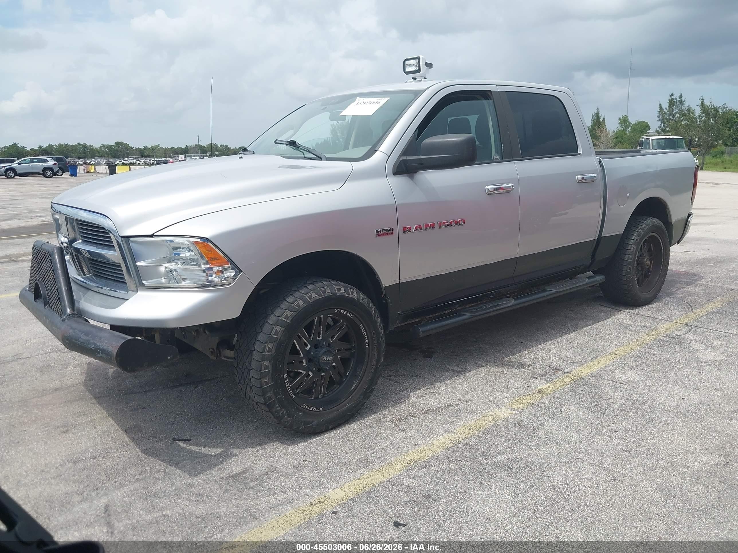 2012 Ram 1500 Slt Silver vin: 1C6RD7LTXCS107518