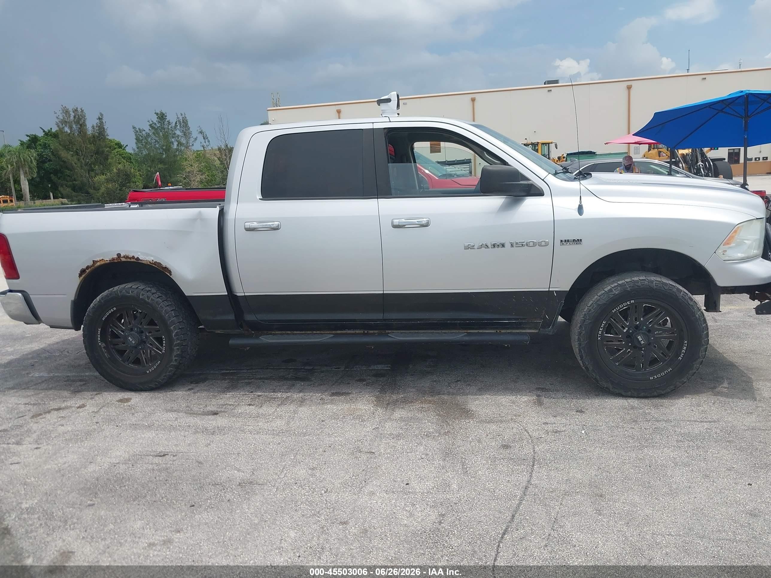 2012 Ram 1500 Slt Silver vin: 1C6RD7LTXCS107518