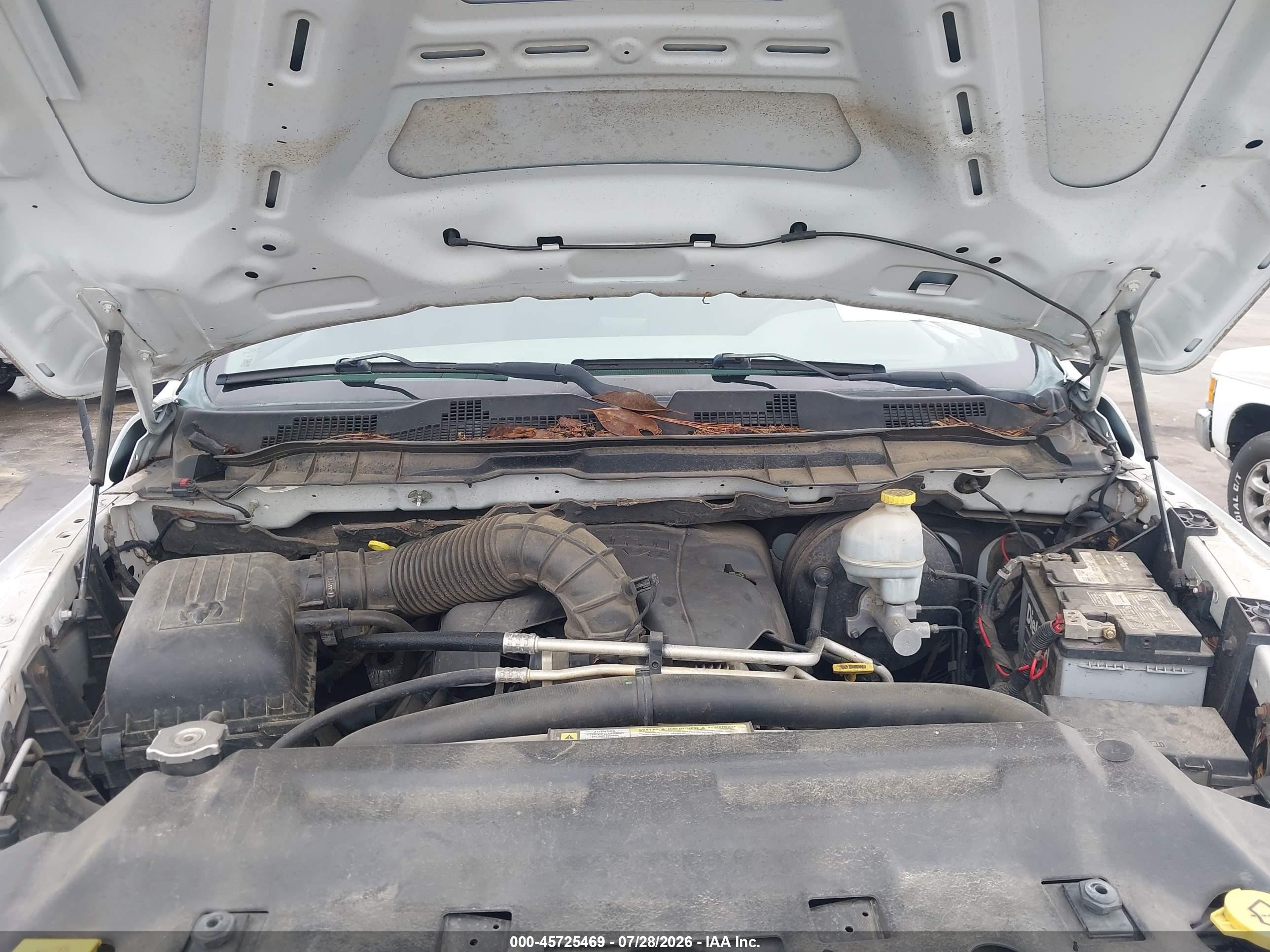 2012 Ram 1500 Big Horn Белый vin: 1C6RD7LTXCS107650