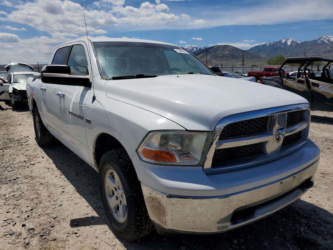2012 Dodge Ram 1500 Slt White vin: 1C6RD7LTXCS293044