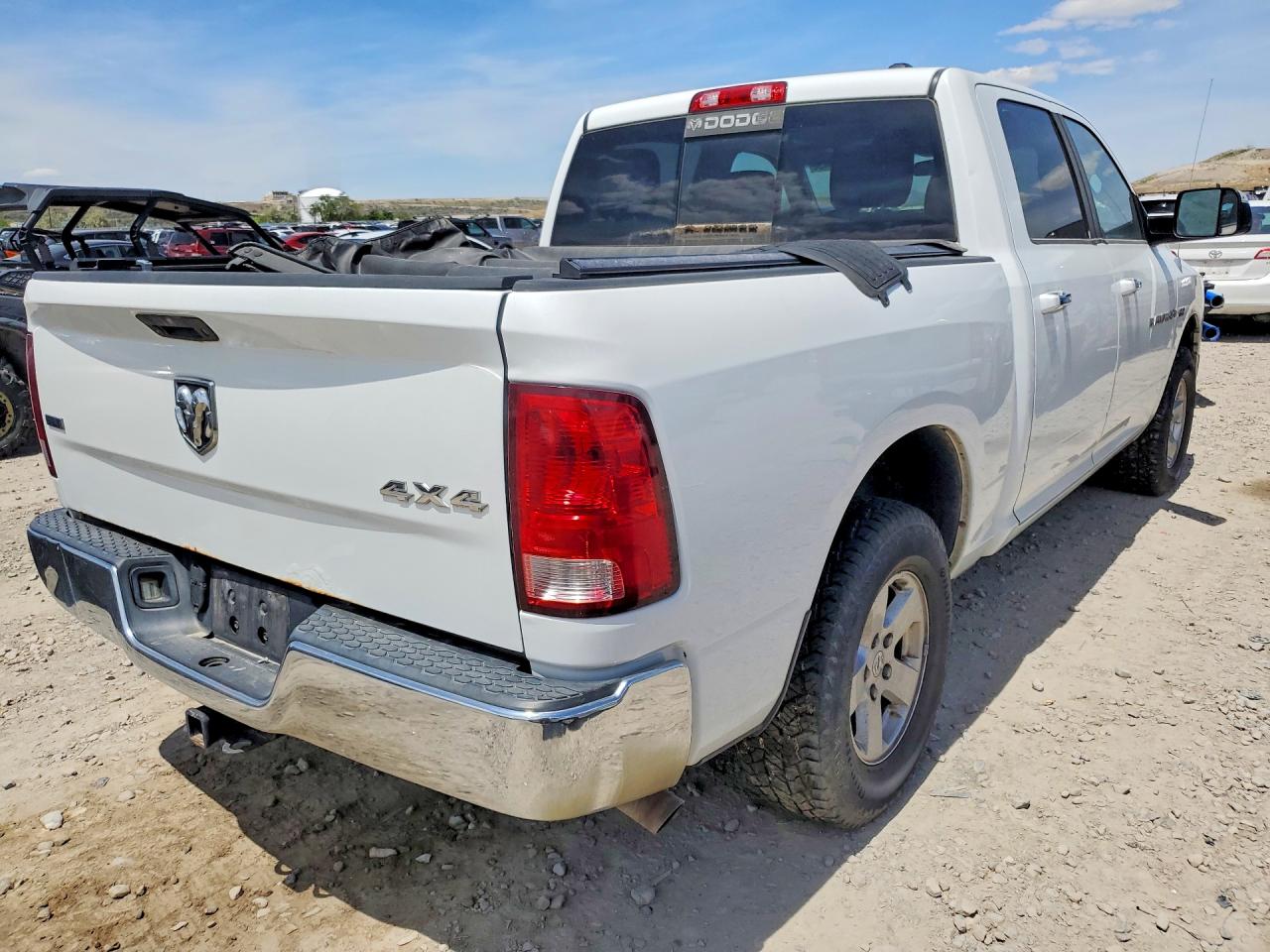 2012 Dodge Ram 1500 Slt White vin: 1C6RD7LTXCS293044