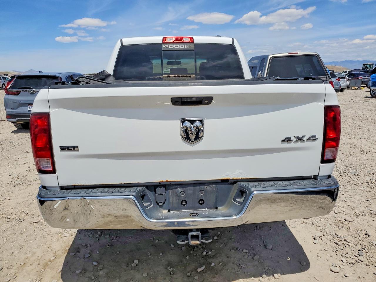 2012 Dodge Ram 1500 Slt White vin: 1C6RD7LTXCS293044